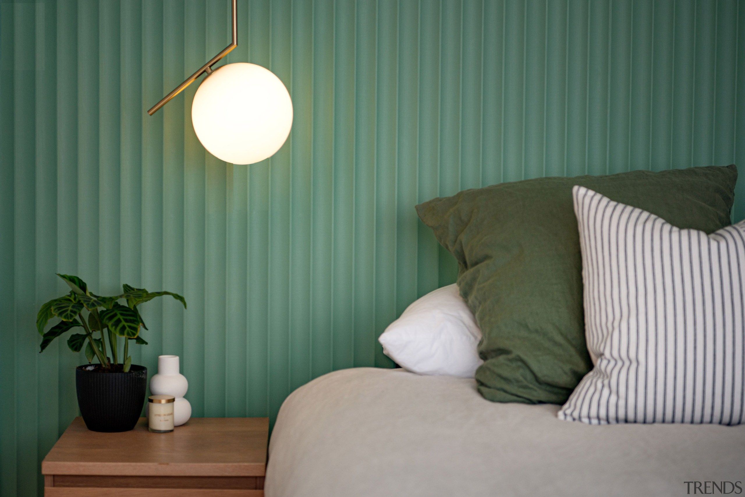 The bedrooms feature a vibrant contrast of playful 