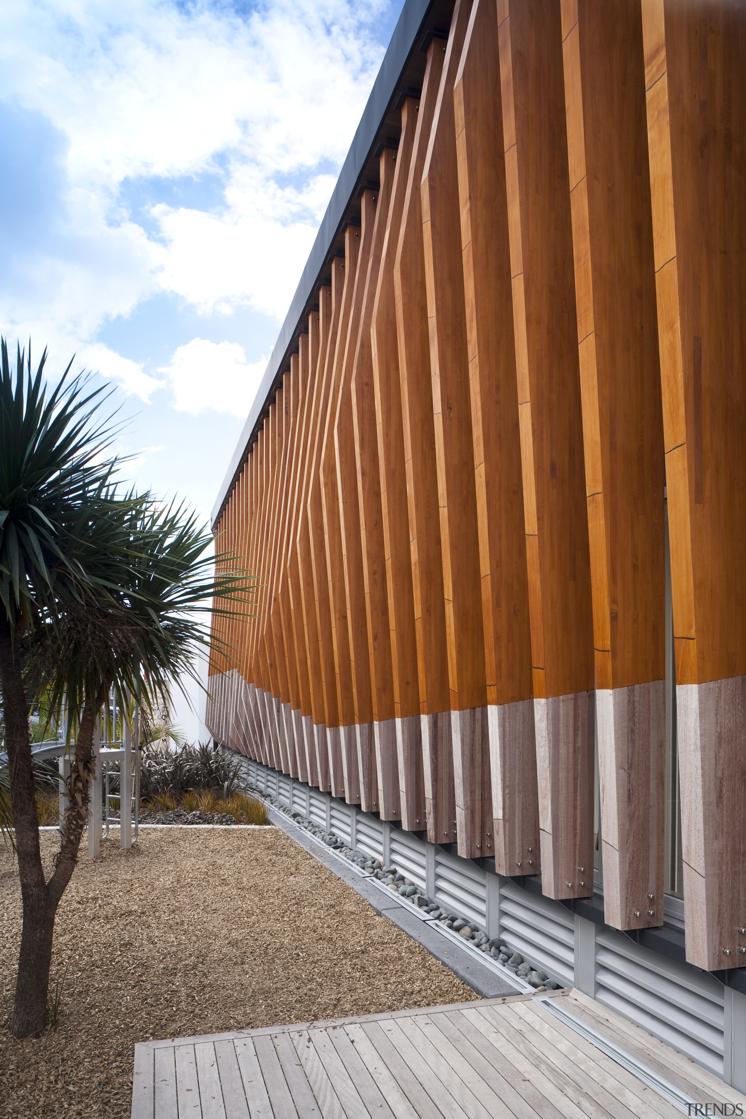 Birkenhead Library, Auckland, NZ - Birkenhead Library, Auckland, architecture, building, facade, house, line, siding, sky, structure, wood, brown