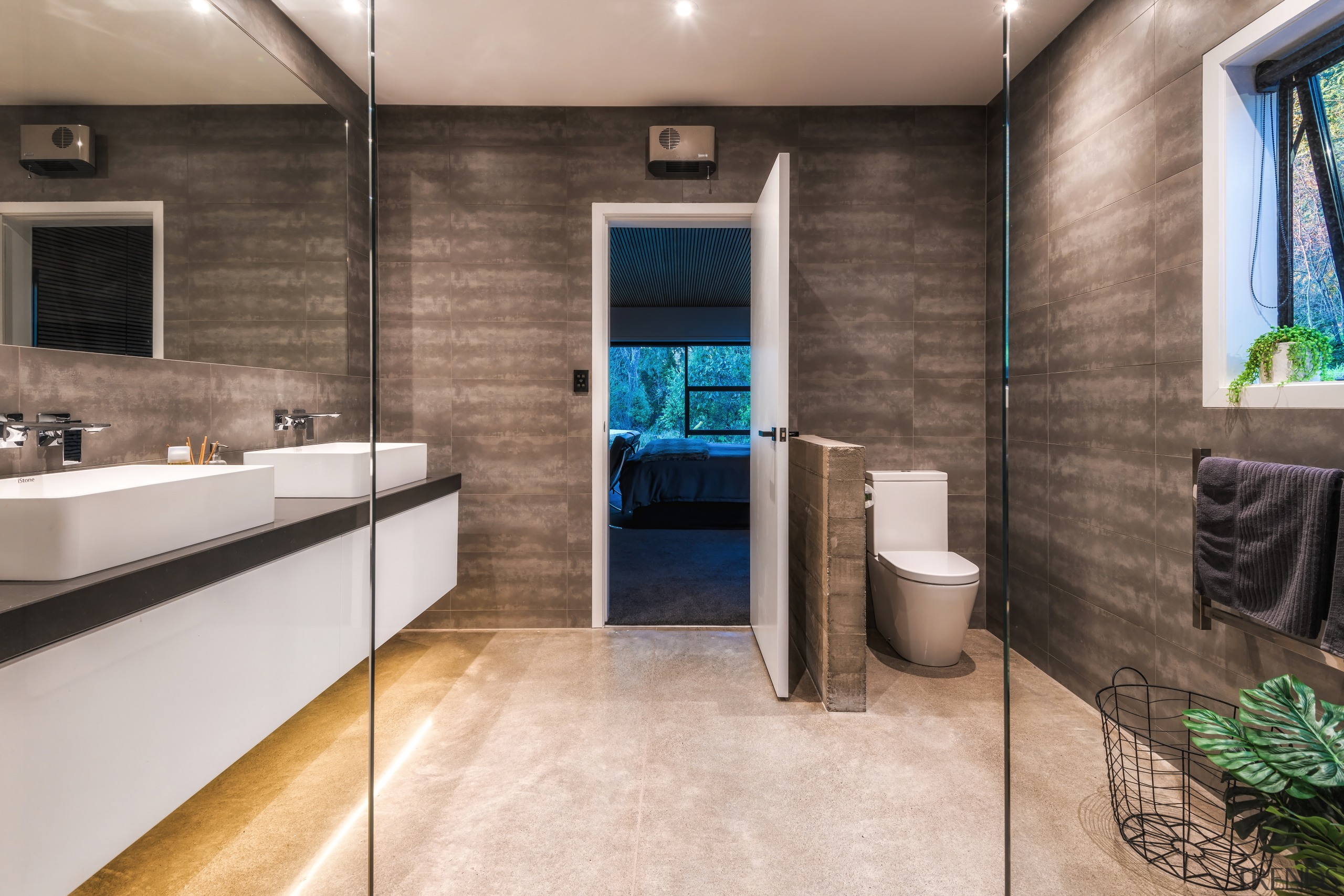 TIDA New Zealand Designer Suite Winner – Kirsty bathroom, floor, flooring, interior design, real estate, room, tile, gray, brown