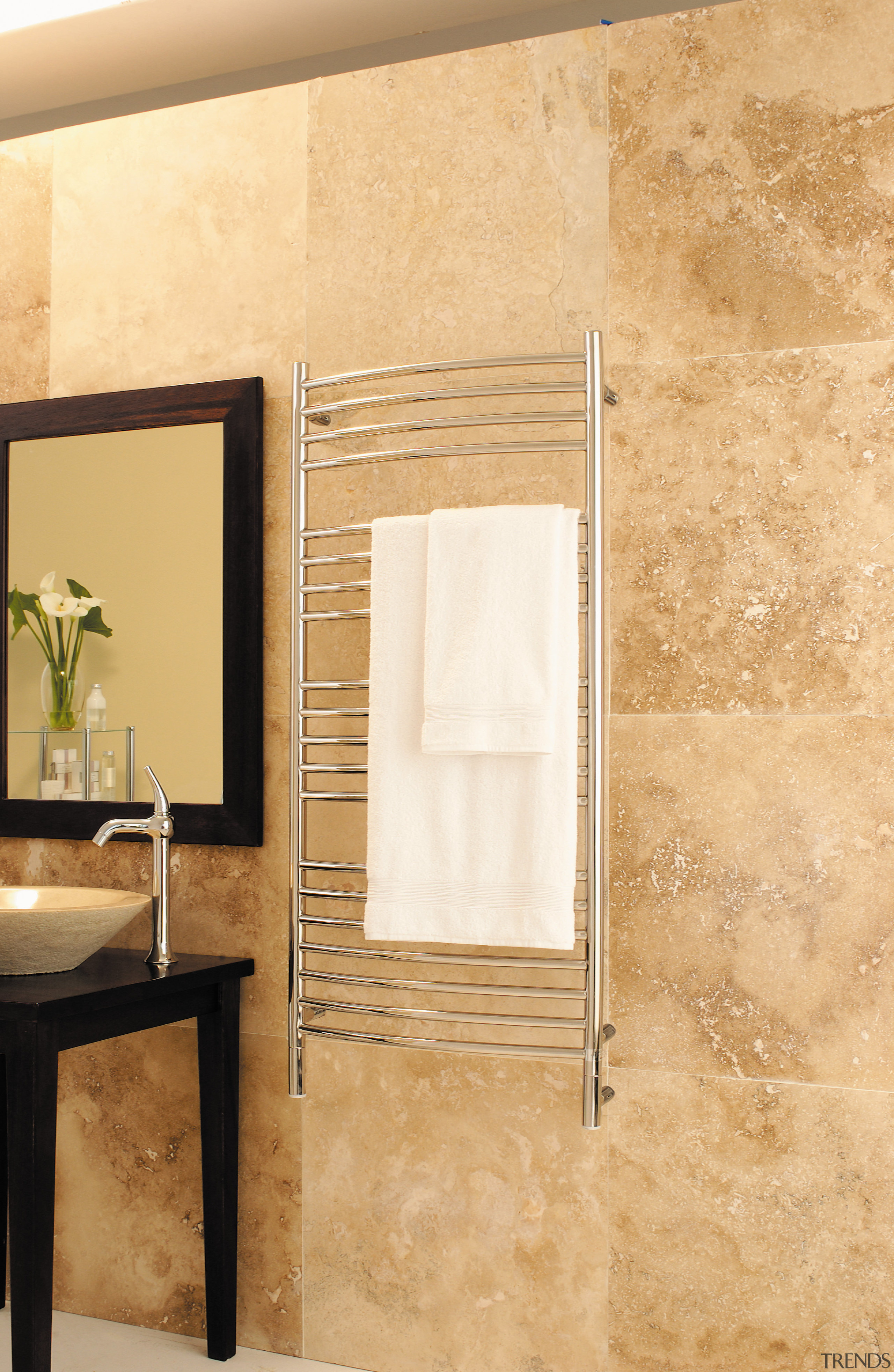 Jeeves towel warmer switches are not attached to bathroom, floor, flooring, interior design, plumbing fixture, tile, wall, orange