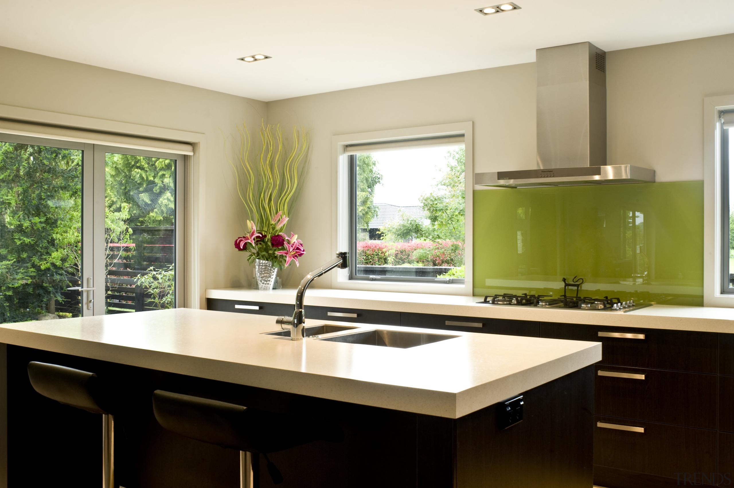 Image of a kitchen which features joinery by countertop, interior design, kitchen, real estate, room, window, white