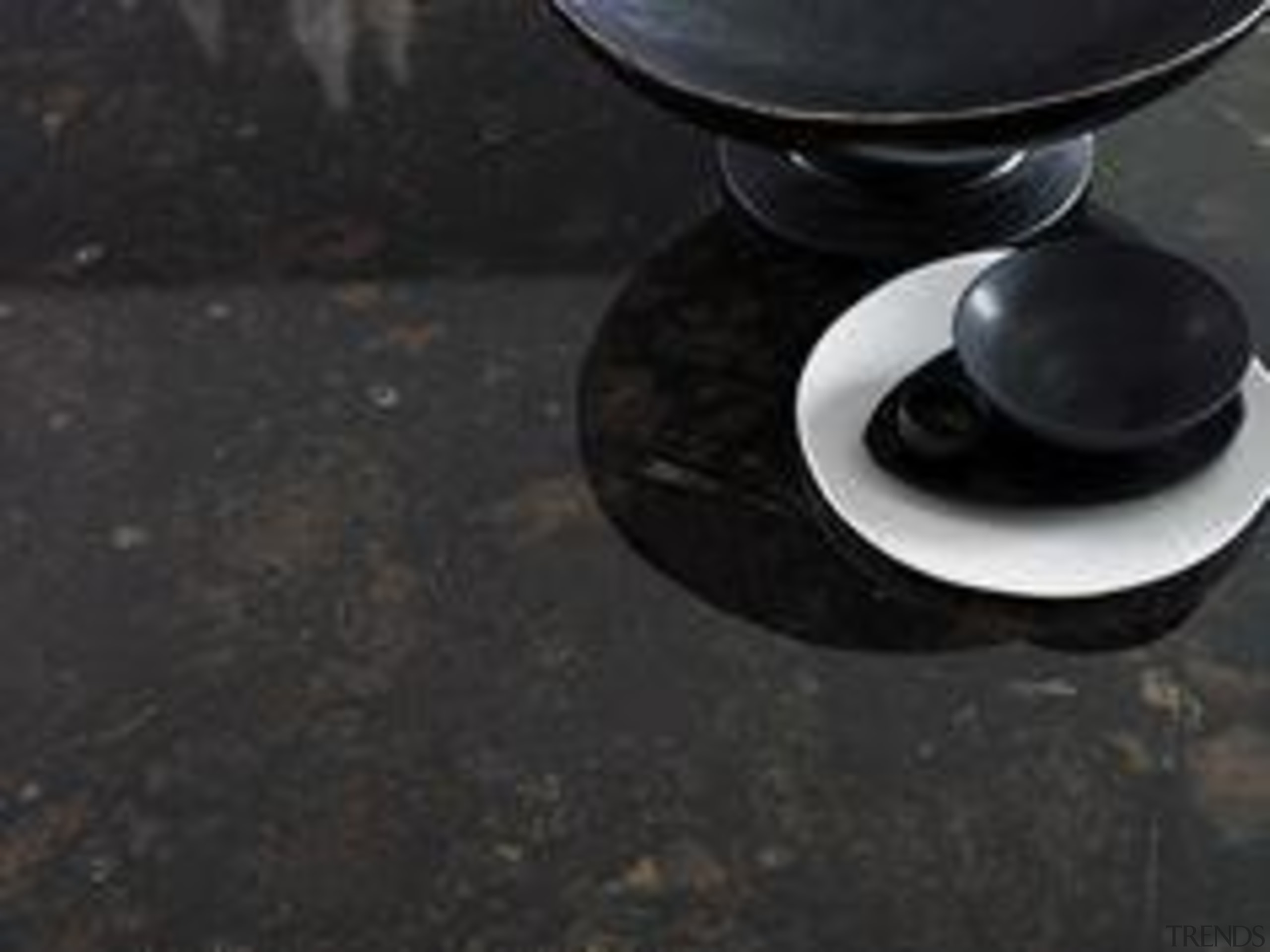 Styling Suki Ibbetson. Photography Earl Carter. - Benchtop floor, flooring, table, black