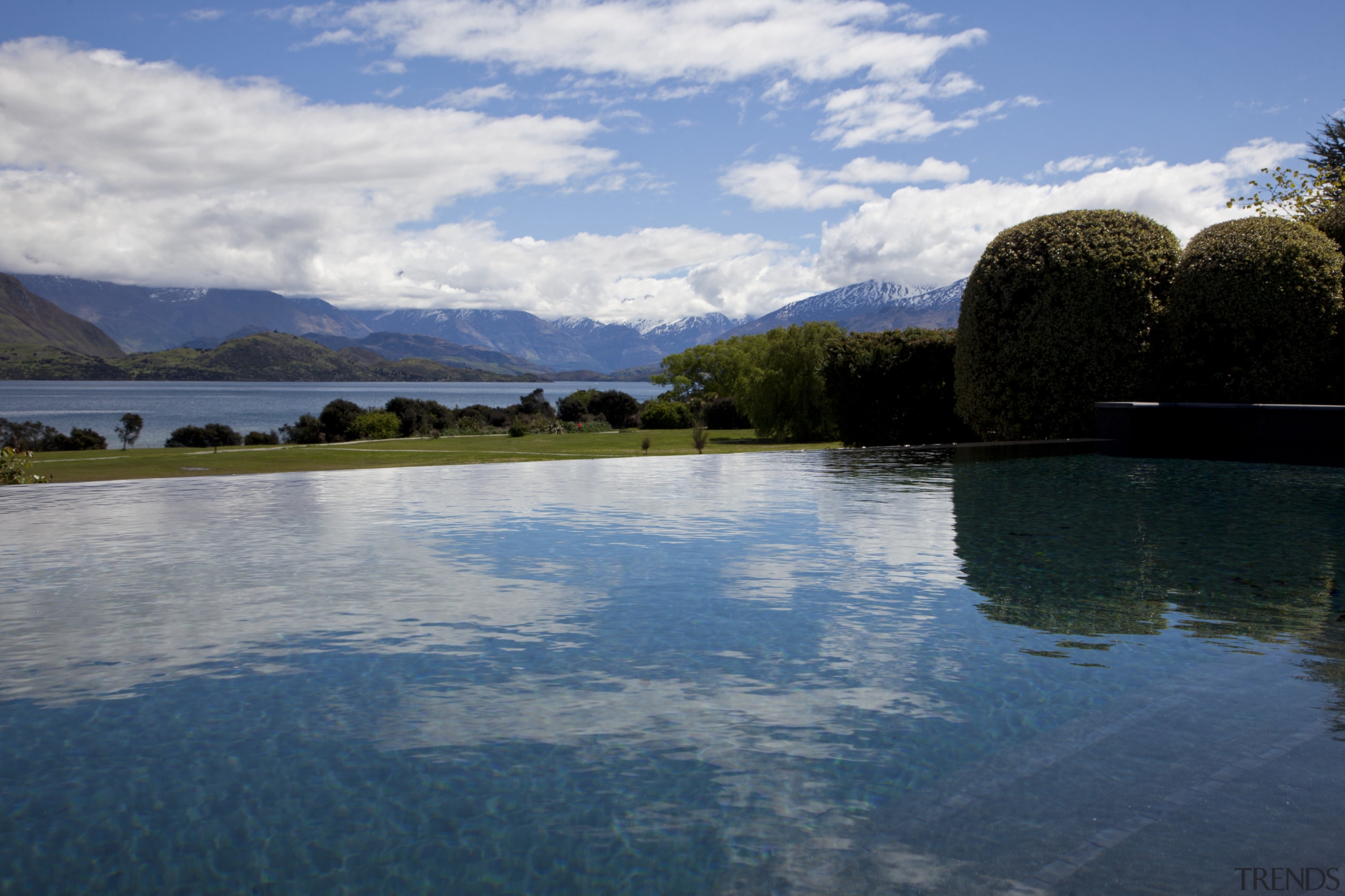 View of pool. - View of pool. - body of water, cloud, highland, lake, lake district, landscape, loch, mountain, nature, pond, reflection, reservoir, river, sky, tree, water, water resources, teal, gray