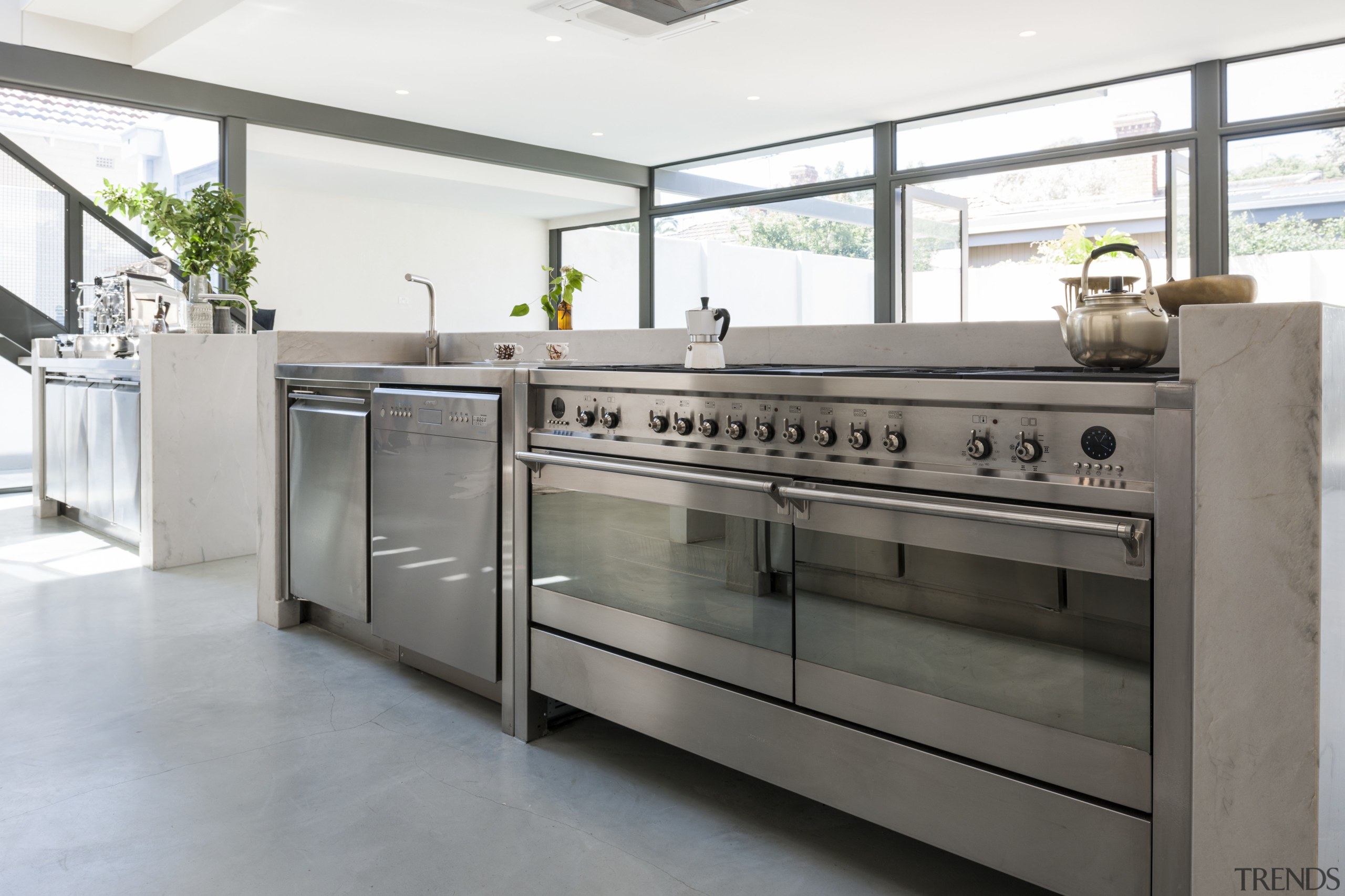 The owners of this new kitchen by Ridolfi countertop, home appliance, kitchen, white, gray