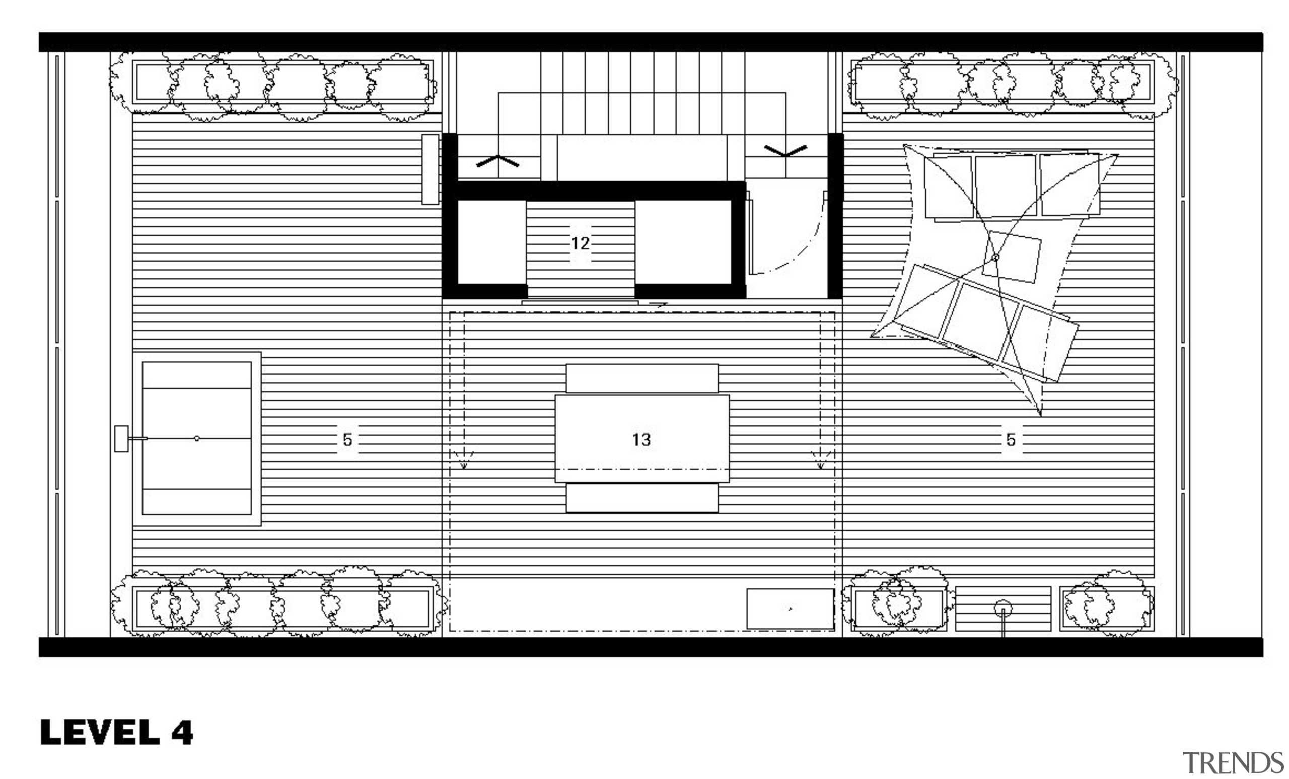 View of architectural plans designed by Ken Leung area, black and white, design, drawing, floor plan, font, line, line art, product design, structure, text, white