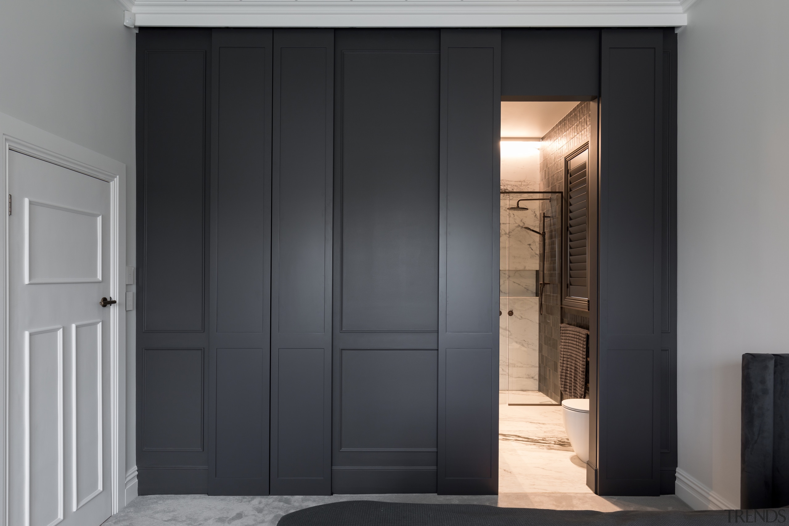 Wall and door panelling creates a classic look 