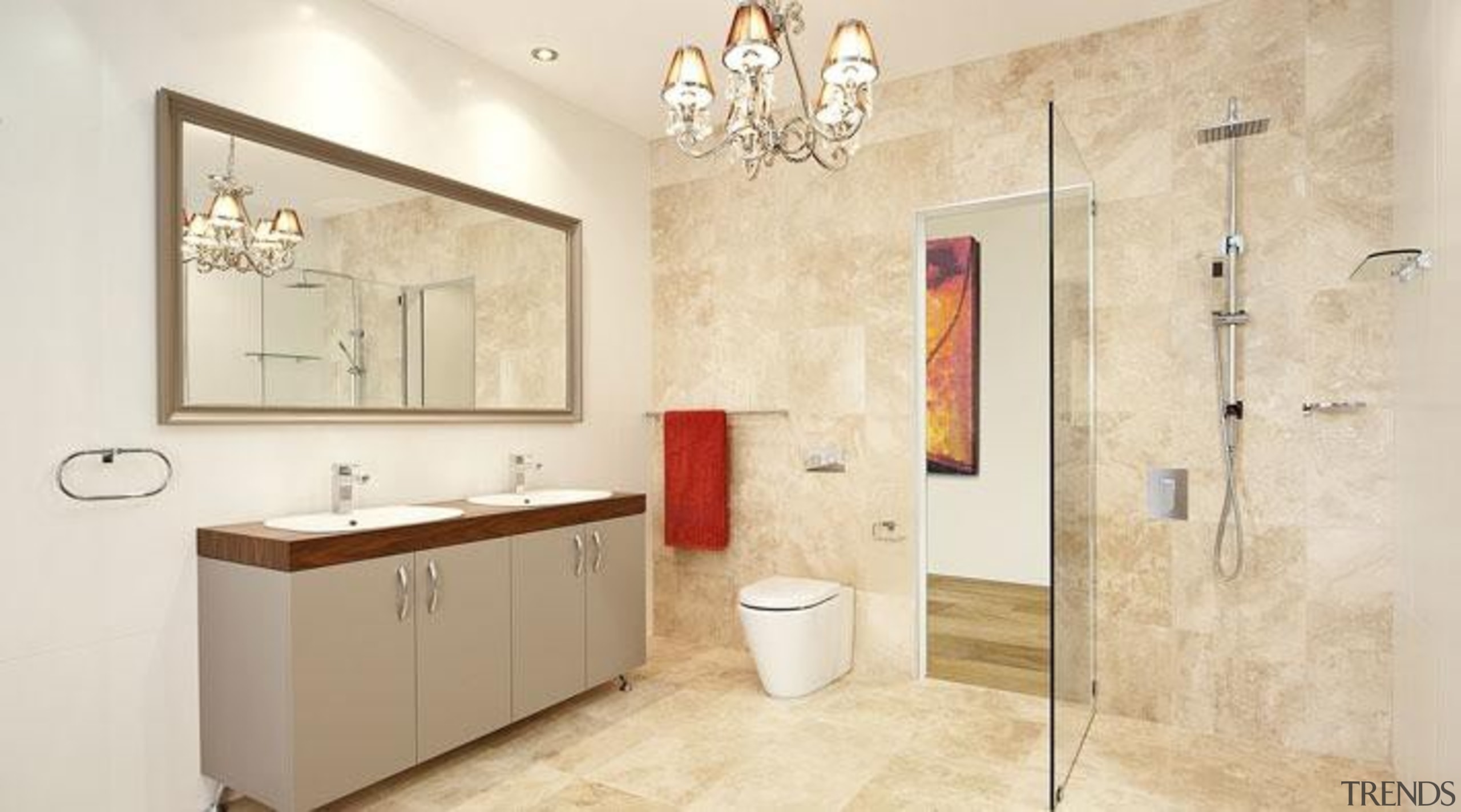 Caroma Cube Wall Faced Invisi II toilet suite bathroom, bathroom accessory, bathroom cabinet, floor, flooring, home, interior design, plumbing fixture, room, tile, wall, orange