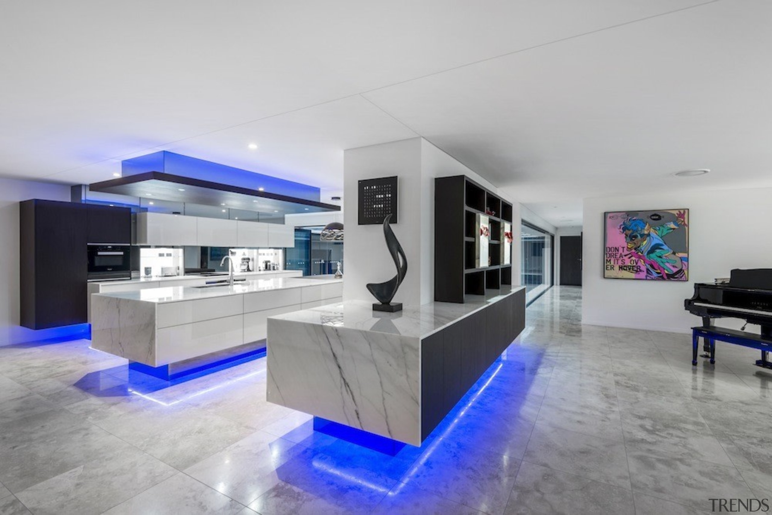 A focus on lighting – Kitchen by designer architecture, interior design, living room, property, real estate, gray