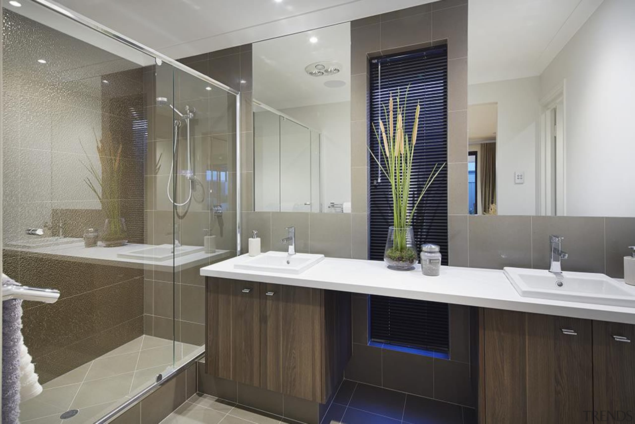 Ensuite design. - The Macquarie Display Home - bathroom, interior design, room, sink, gray
