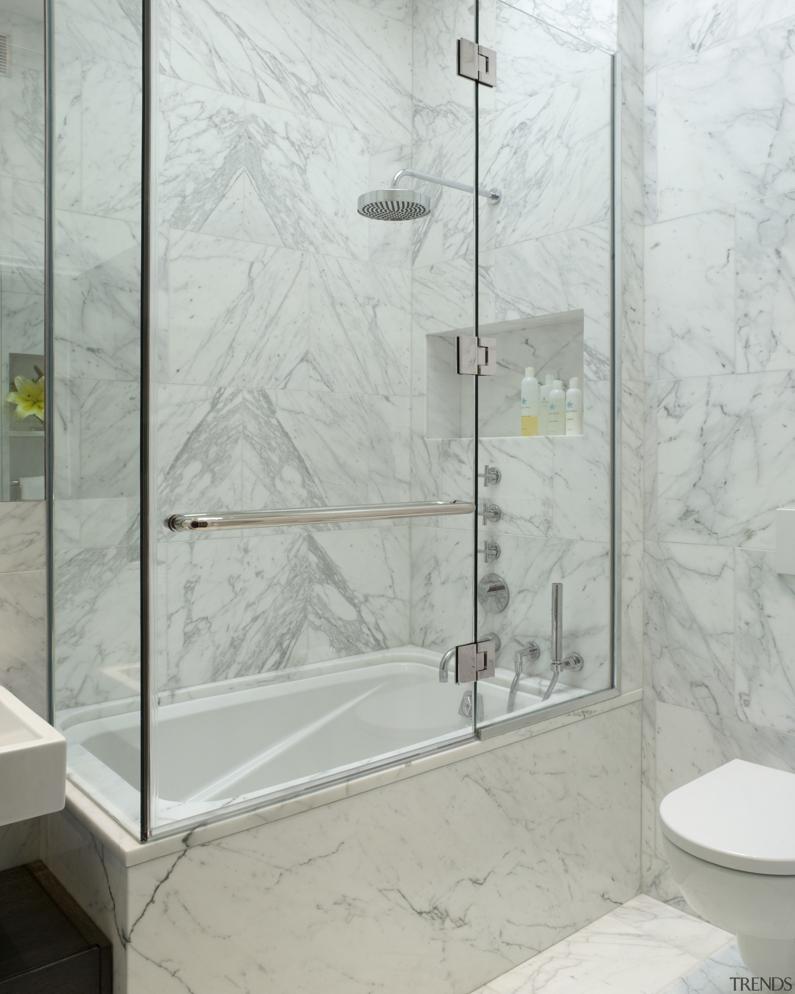 Bathroom view of a Victorian residence has retained bathroom, floor, glass, plumbing fixture, tile, wall, gray