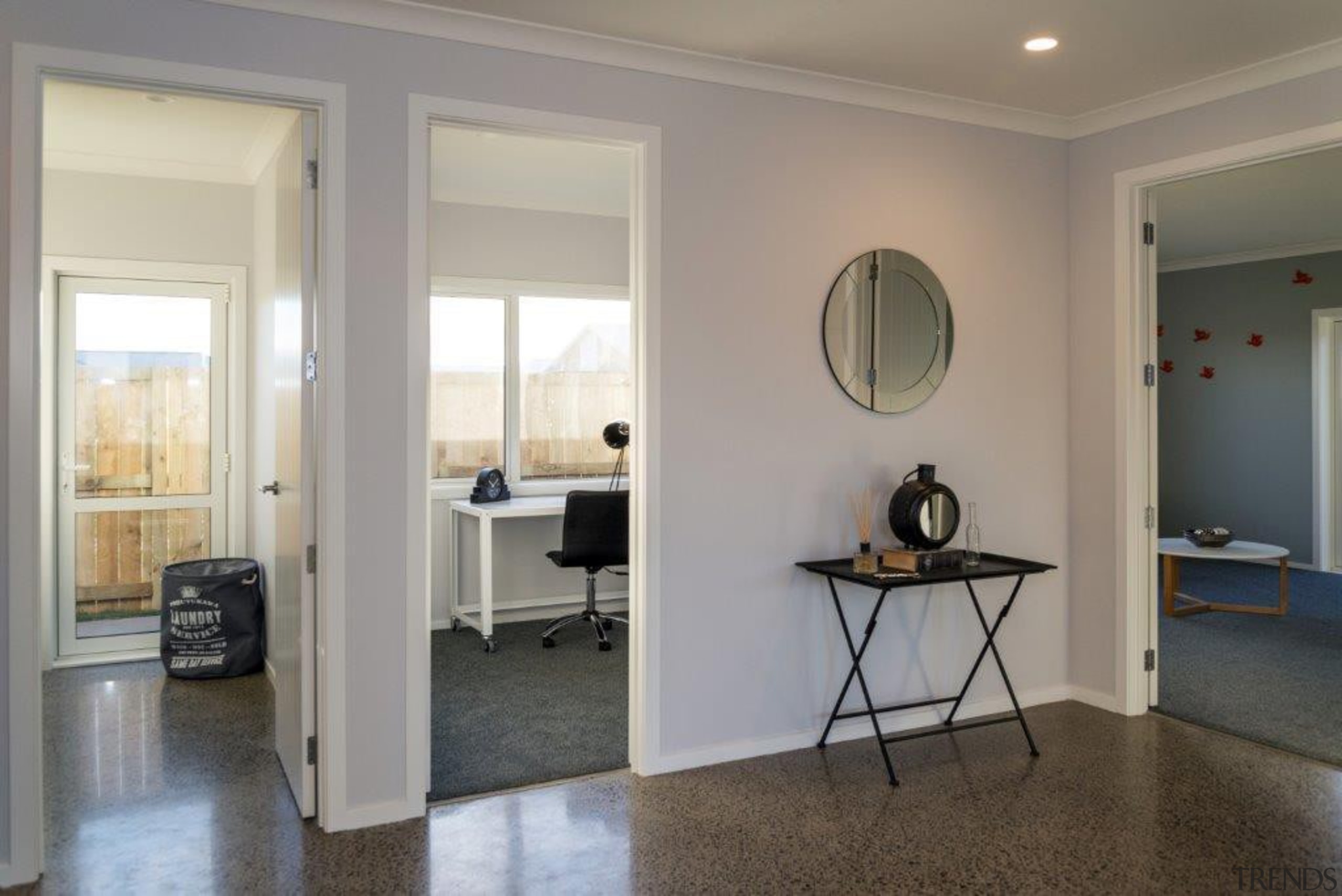 Tauranga Showhome - Tauranga Showhome - door | door, floor, flooring, home, house, interior design, property, real estate, room, wall, window, wood flooring, gray