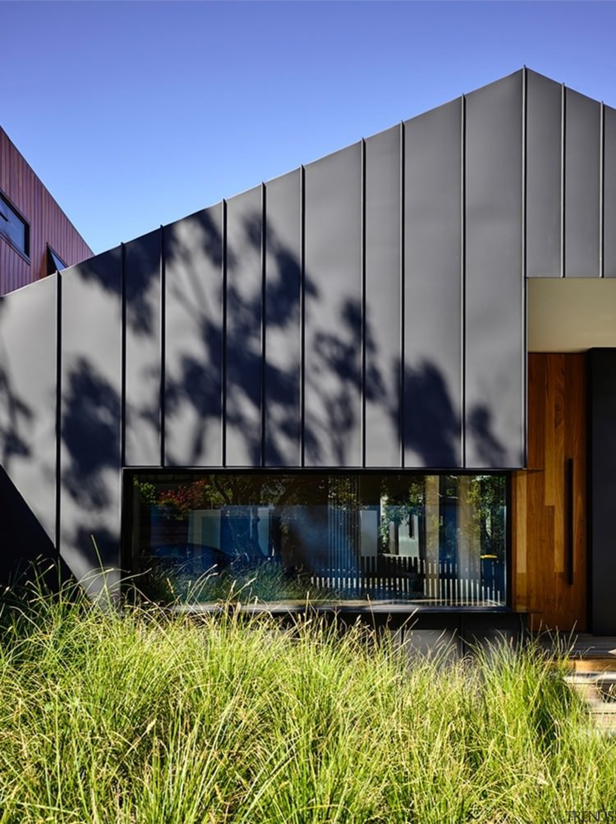 Another view of the exterior - Another view architecture, building, corporate headquarters, facade, home, house, real estate, residential area, sky, wall, window, gray