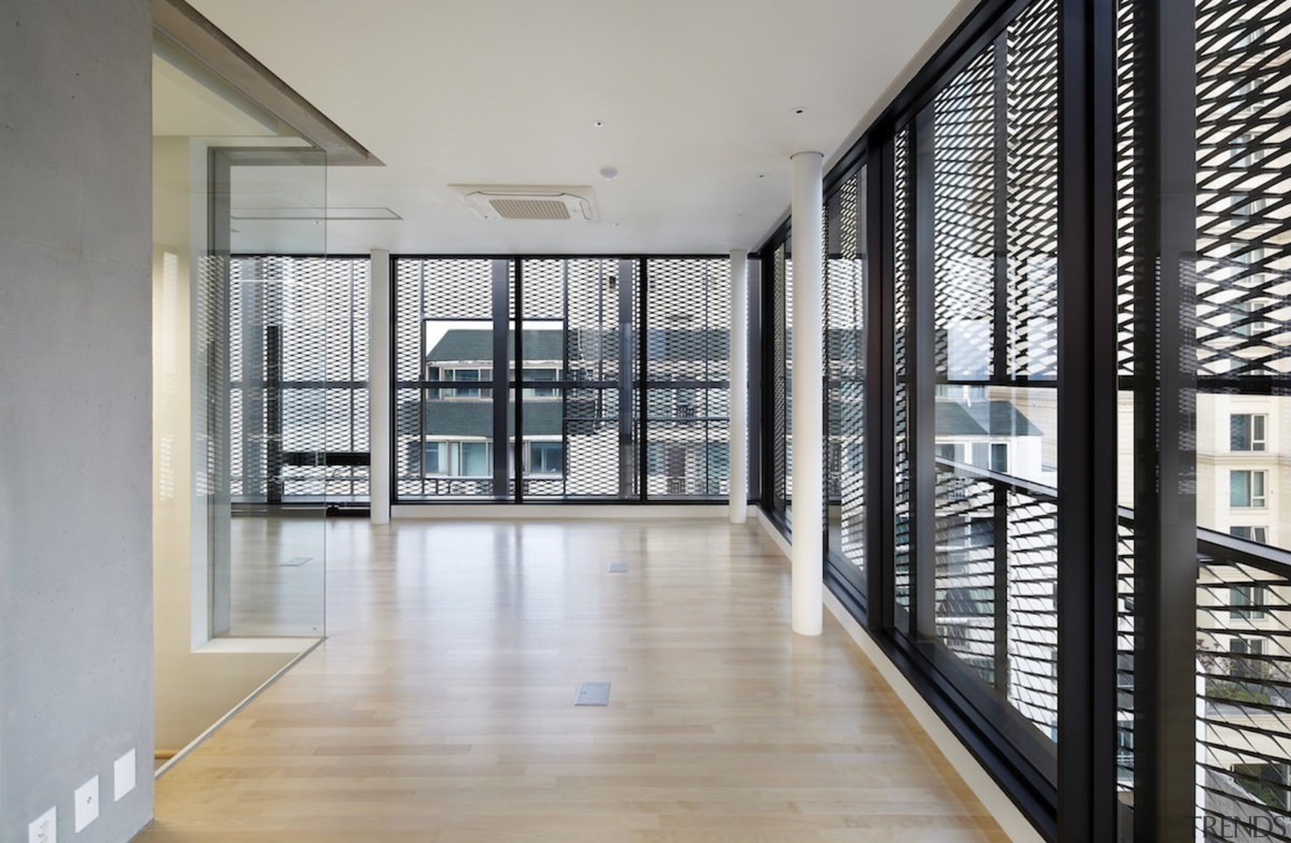 The 925 Building - The 925 Building - apartment, architecture, building, condominium, daylighting, floor, glass, handrail, interior design, property, real estate, window, gray