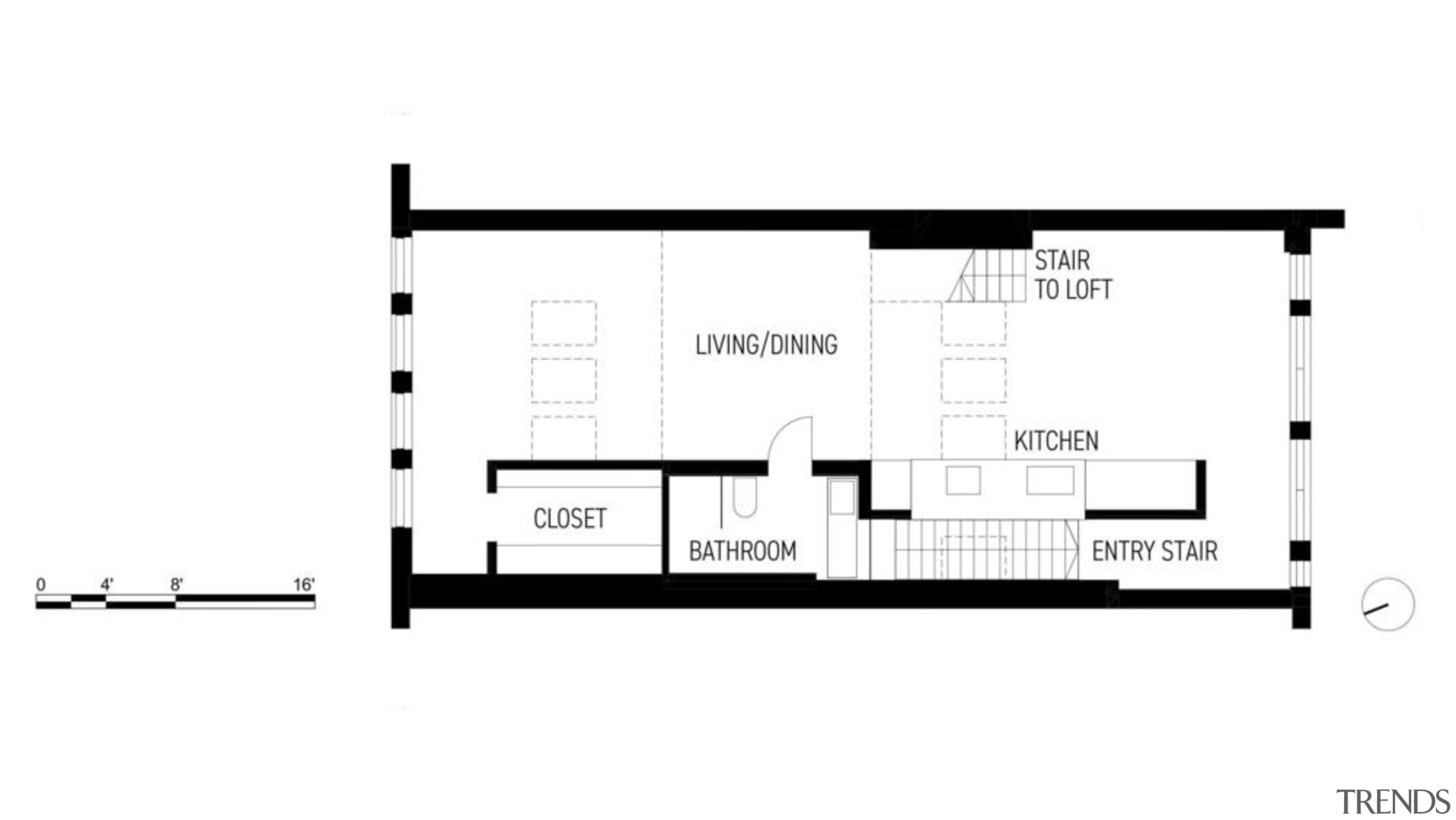 The apartment is as simple in layout as 