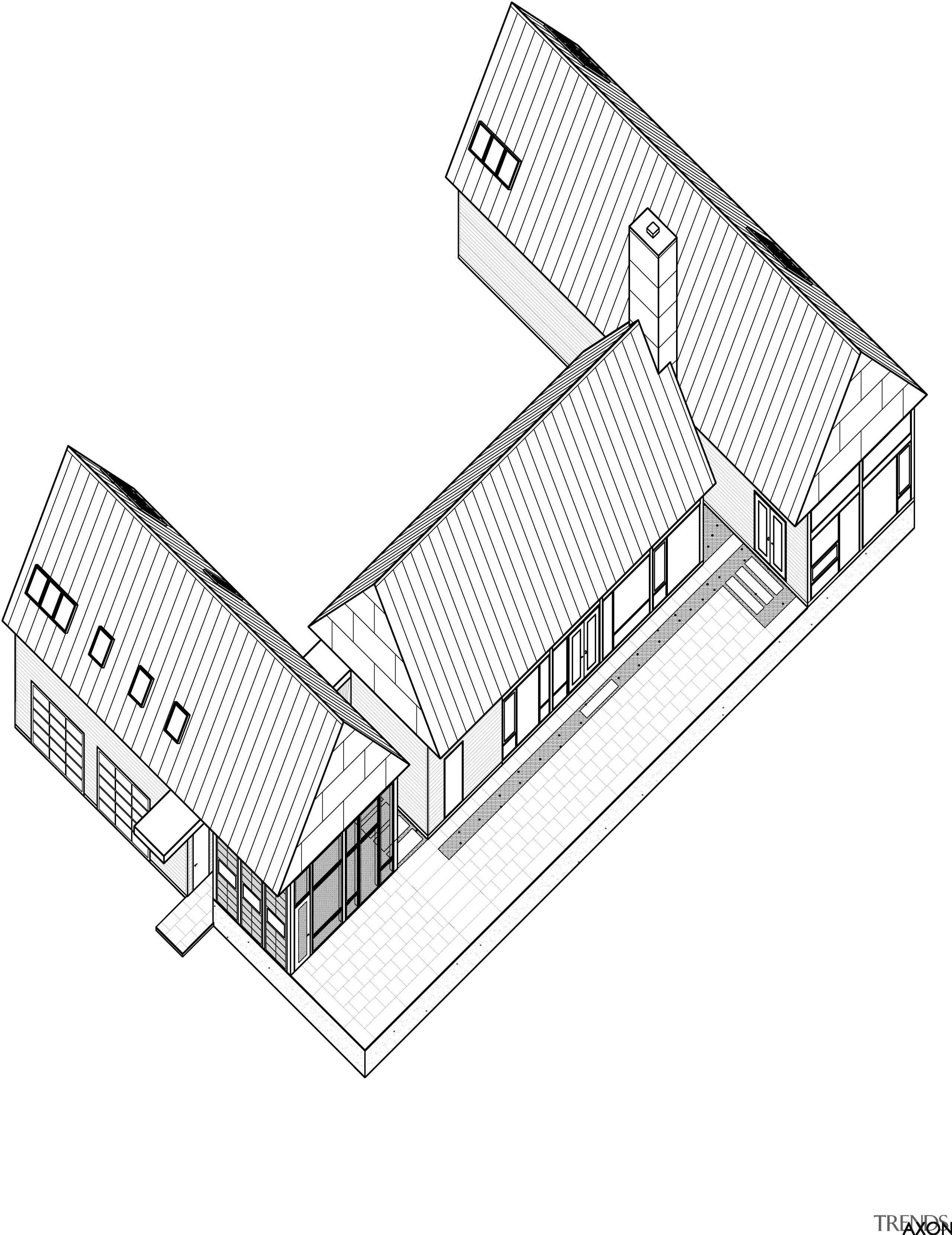 Modern country home plan by Robert M Gurney angle, architecture, area, automotive design, design, diagram, drawing, line, line art, product, product design, structure, white