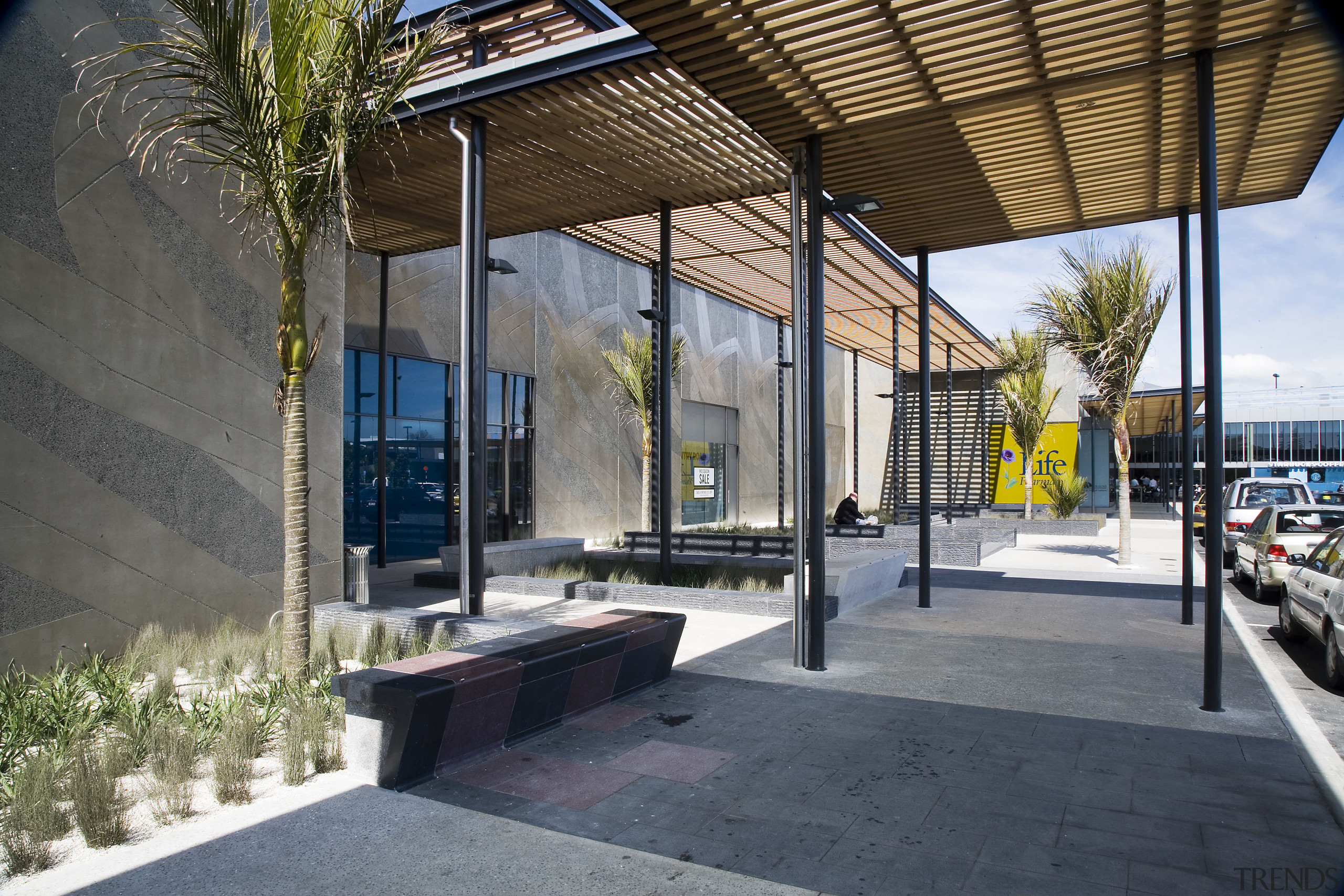 A view of Sylvia Park. - A view architecture, house, real estate, gray