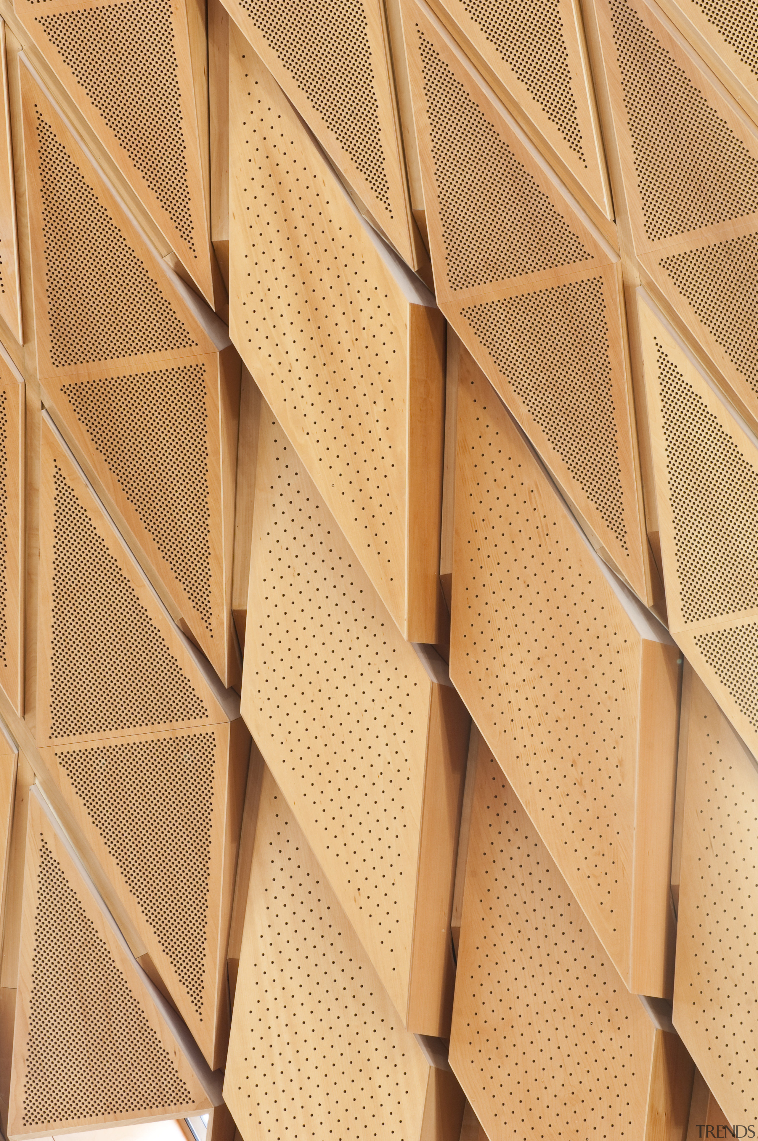 Interior view of the Supreme Court which features angle, floor, line, lumber, material, pattern, plywood, structure, wall, wood, wood stain, orange