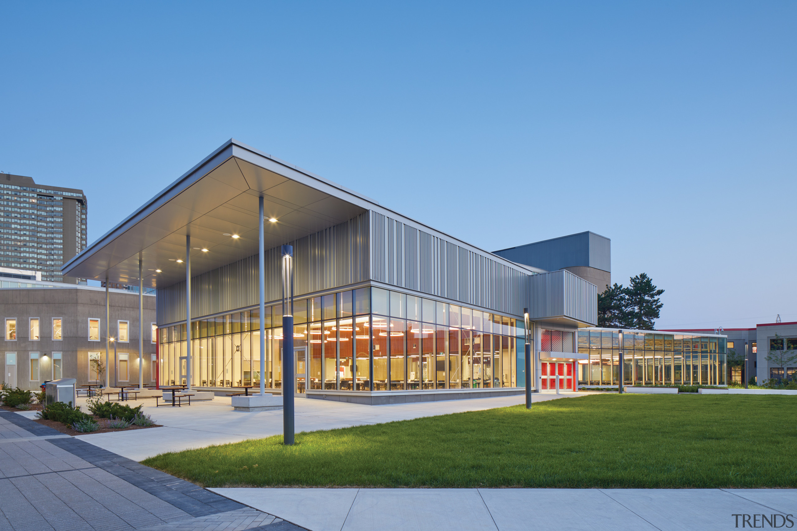 Newnham Campus Food Hall new addition, south east 