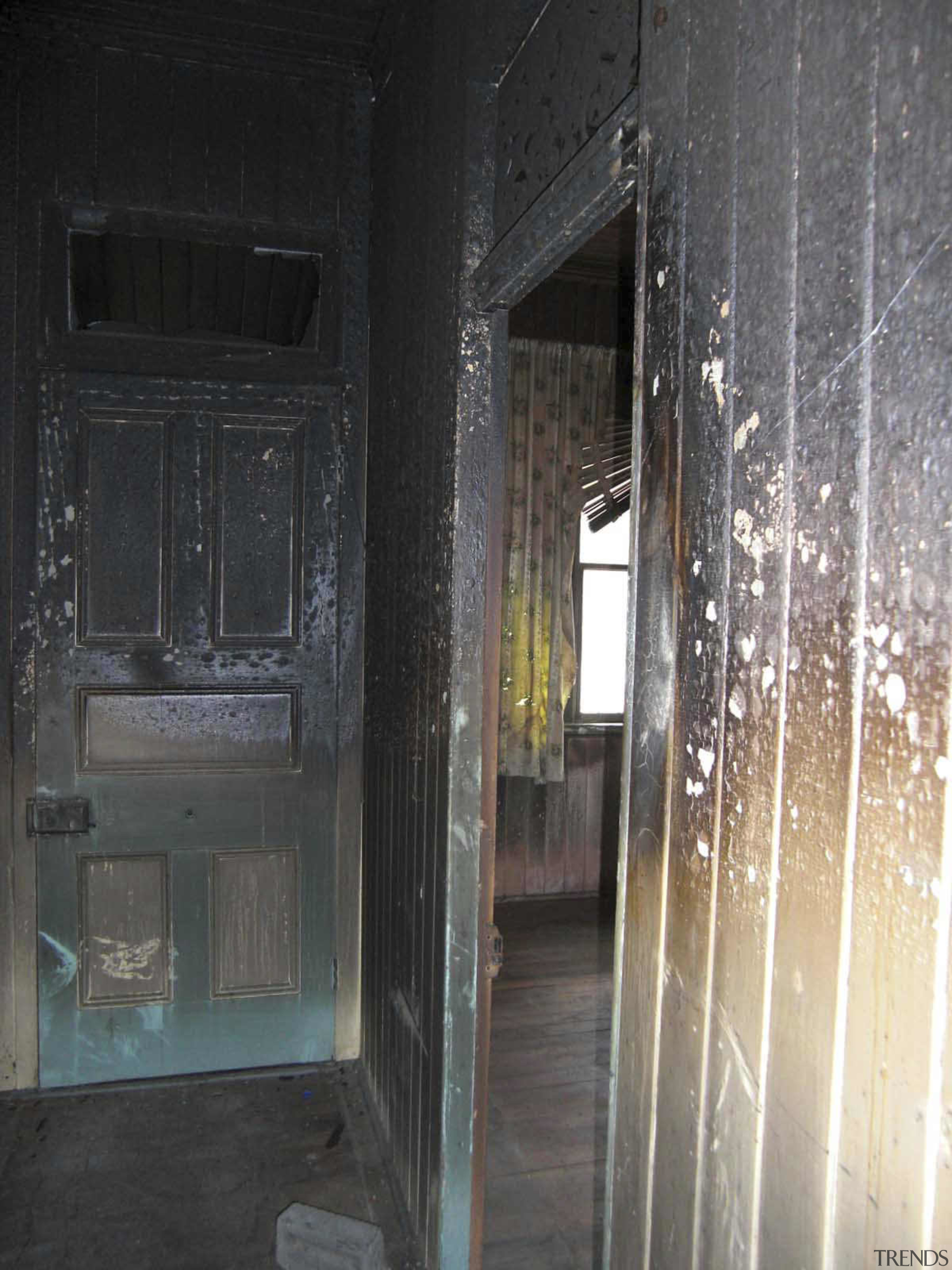 View of an inner city cottage. - View architecture, structure, black, gray