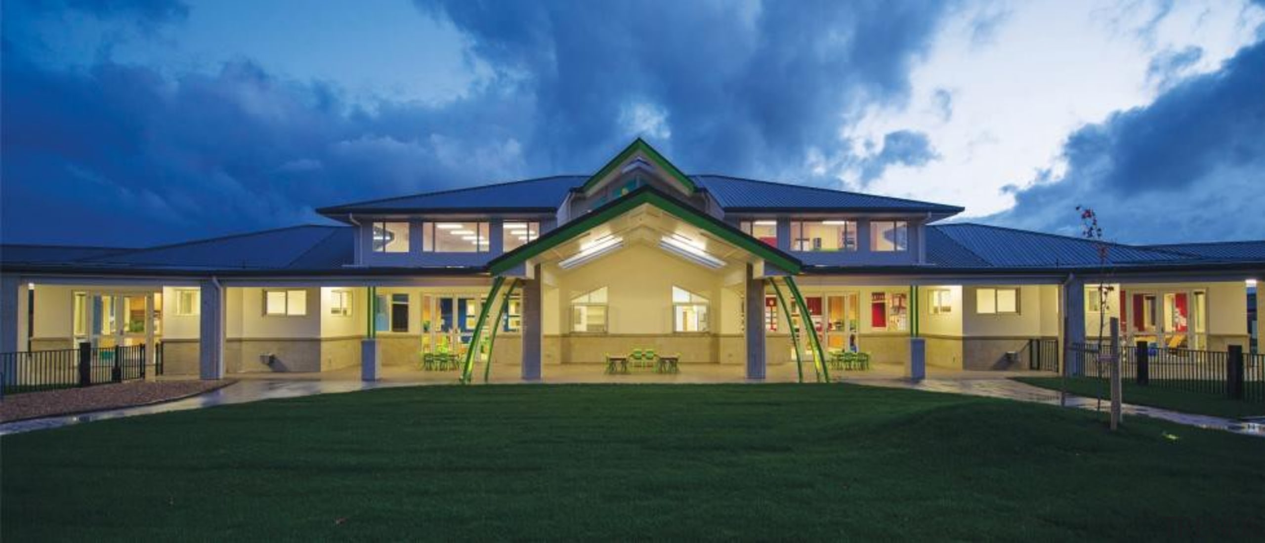 Cumberland Early Education Centre - Cumberland Early Education cottage, elevation, estate, facade, home, house, lighting, mansion, property, real estate, residential area, roof, sky, suburb, blue