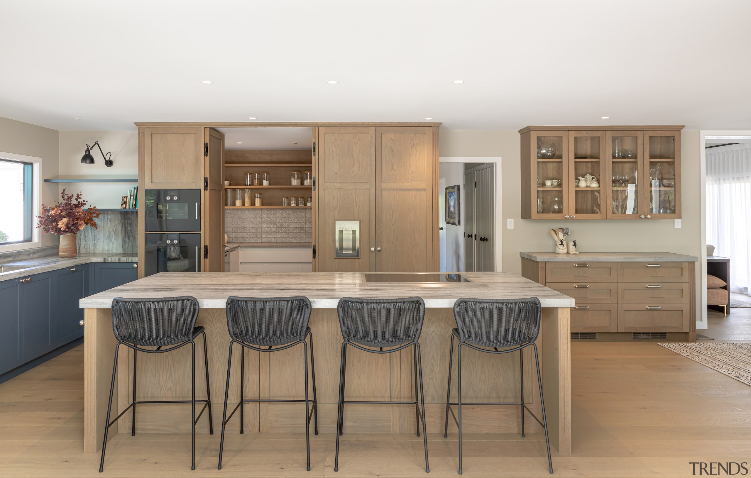 The kitchen is both practical and attractive, featuring 