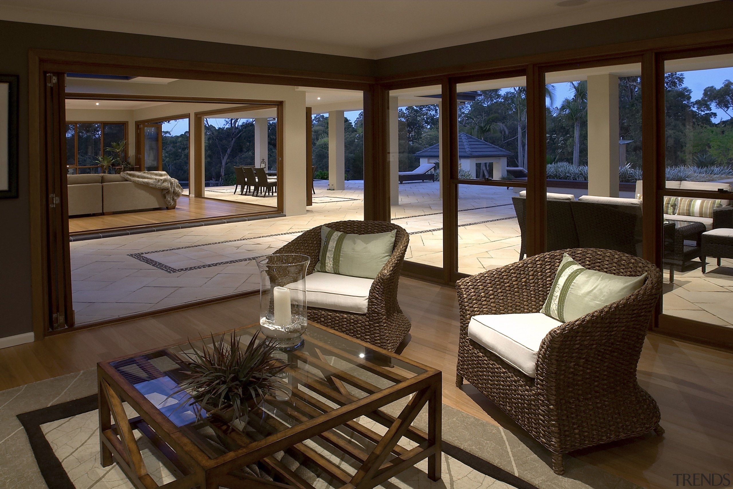 View of a living area of a home estate, home, interior design, living room, real estate, window, wood, brown, red