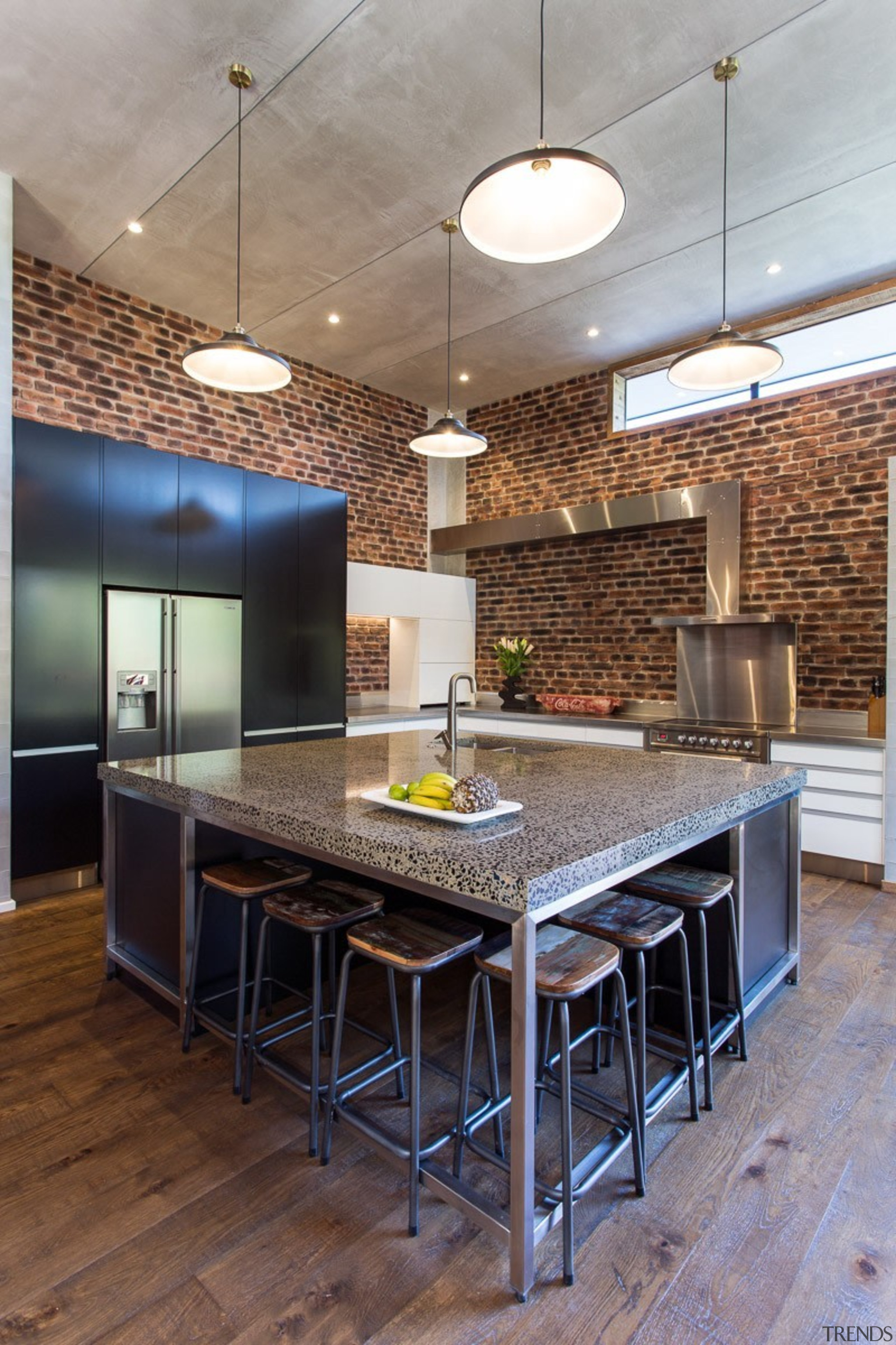 TIDA New Zealand Kitchens – proudly brought to architecture, ceiling, countertop, floor, flooring, house, interior design, kitchen, loft, real estate, table, wood flooring, gray, brown