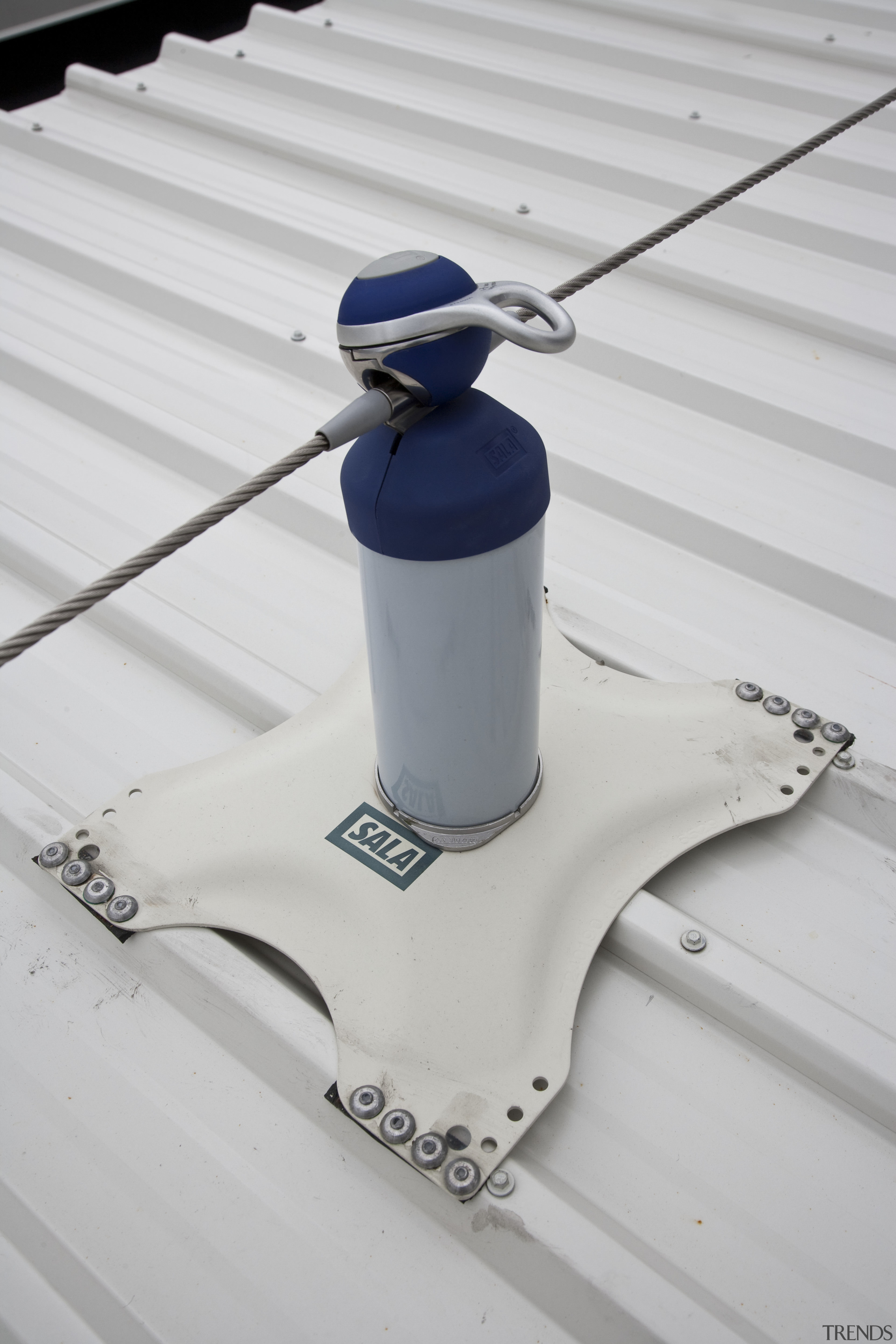 View of PBI Height Safety equipment. - View product design, gray, white