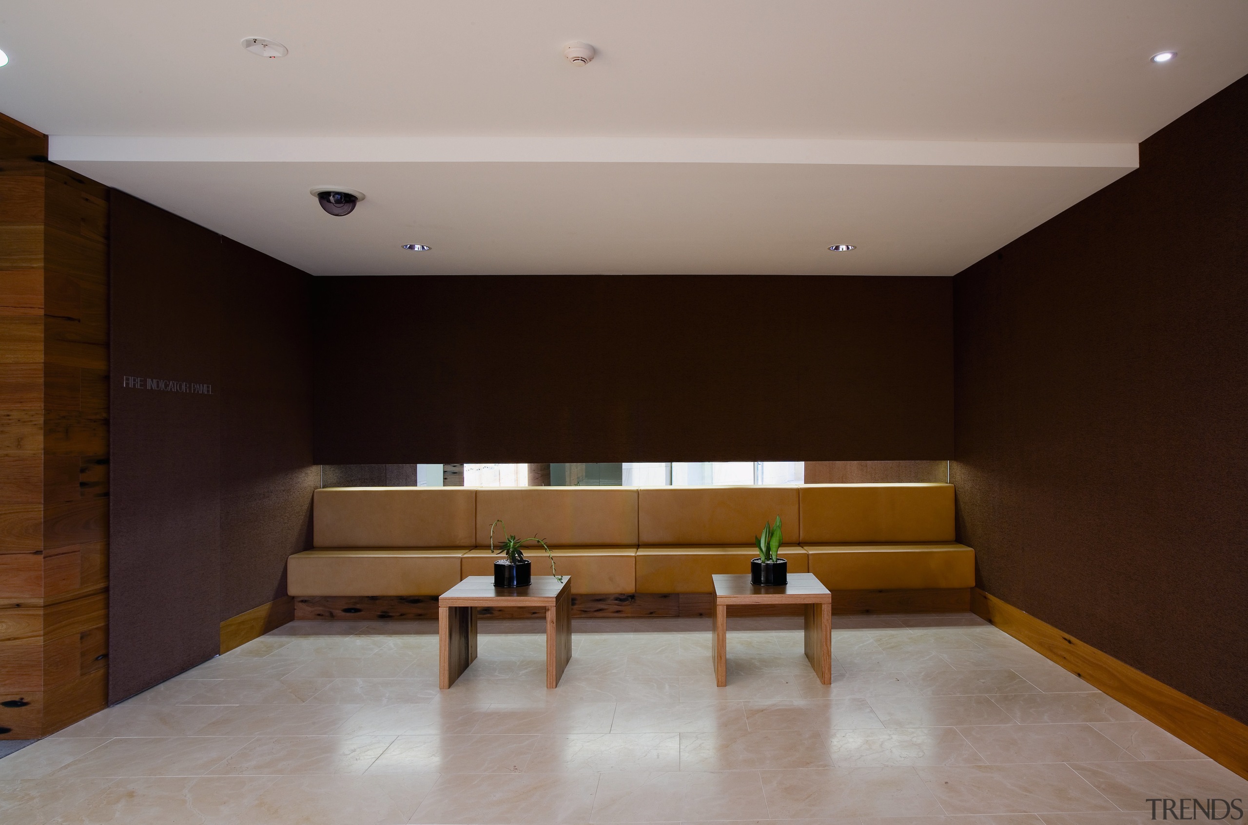 A view of the lobby area, tiled floor, architecture, ceiling, floor, flooring, interior design, lobby, property, real estate, room, gray, black