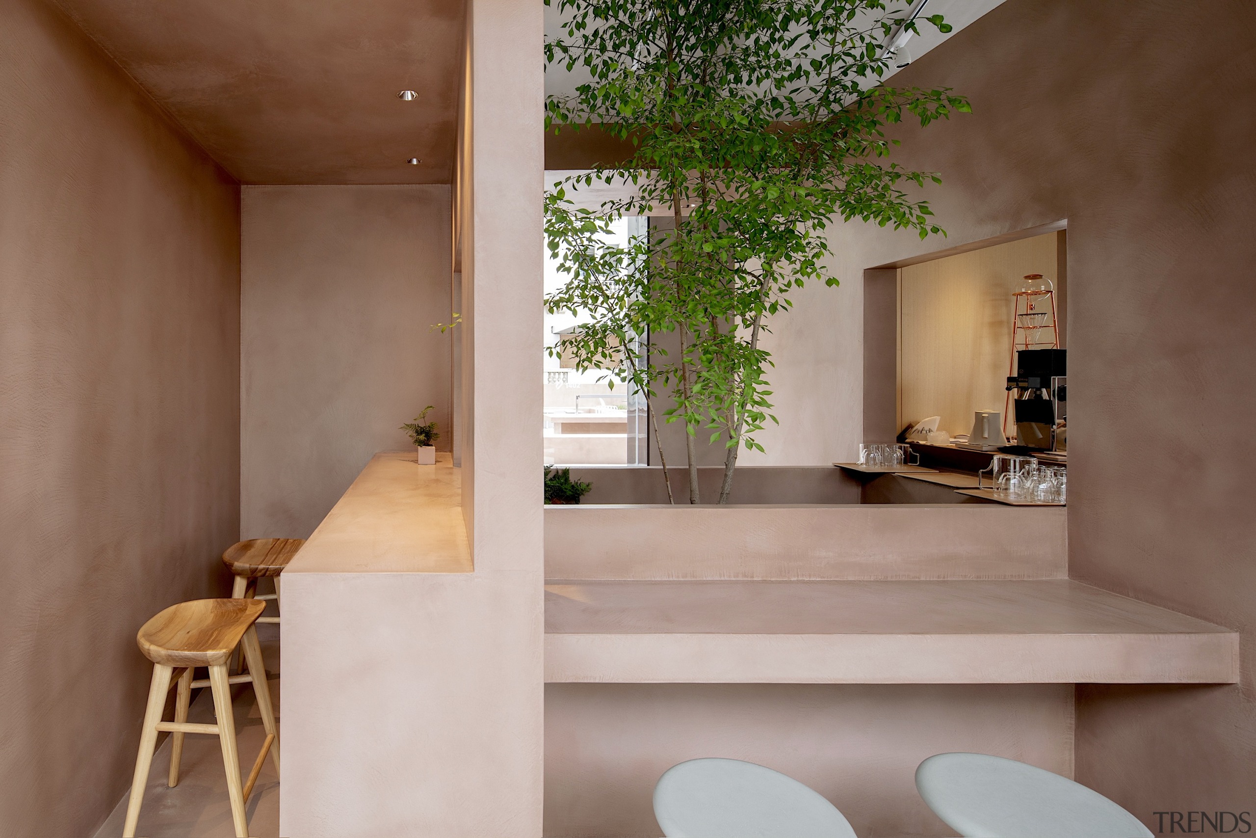 Much of the furniture is formed from the 