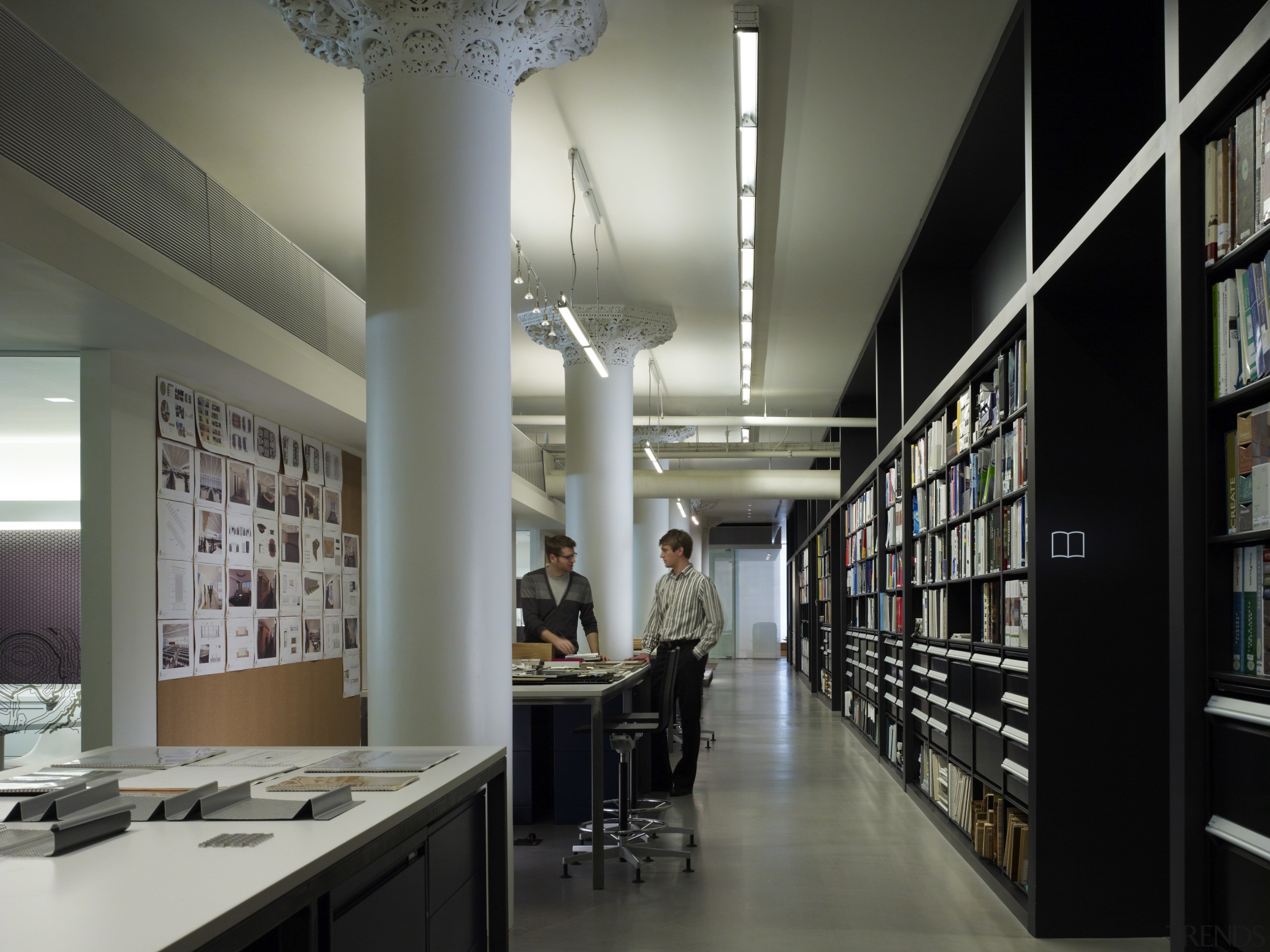 View of the Sullivan Center - View of institution, interior design, liquor store, gray, black