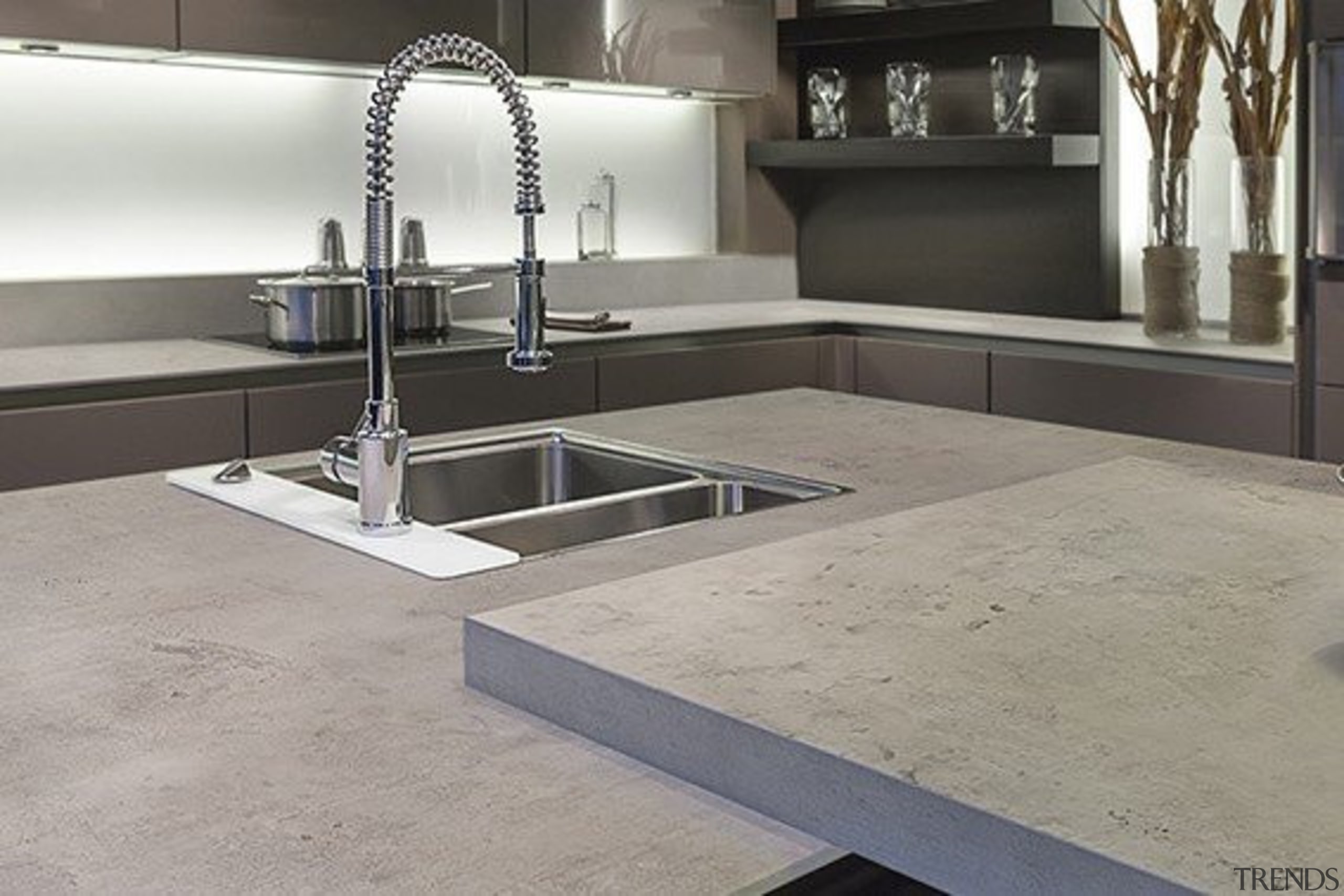 Neolith Beton - Neolith Beton - countertop | countertop, floor, flooring, sink, tile, gray