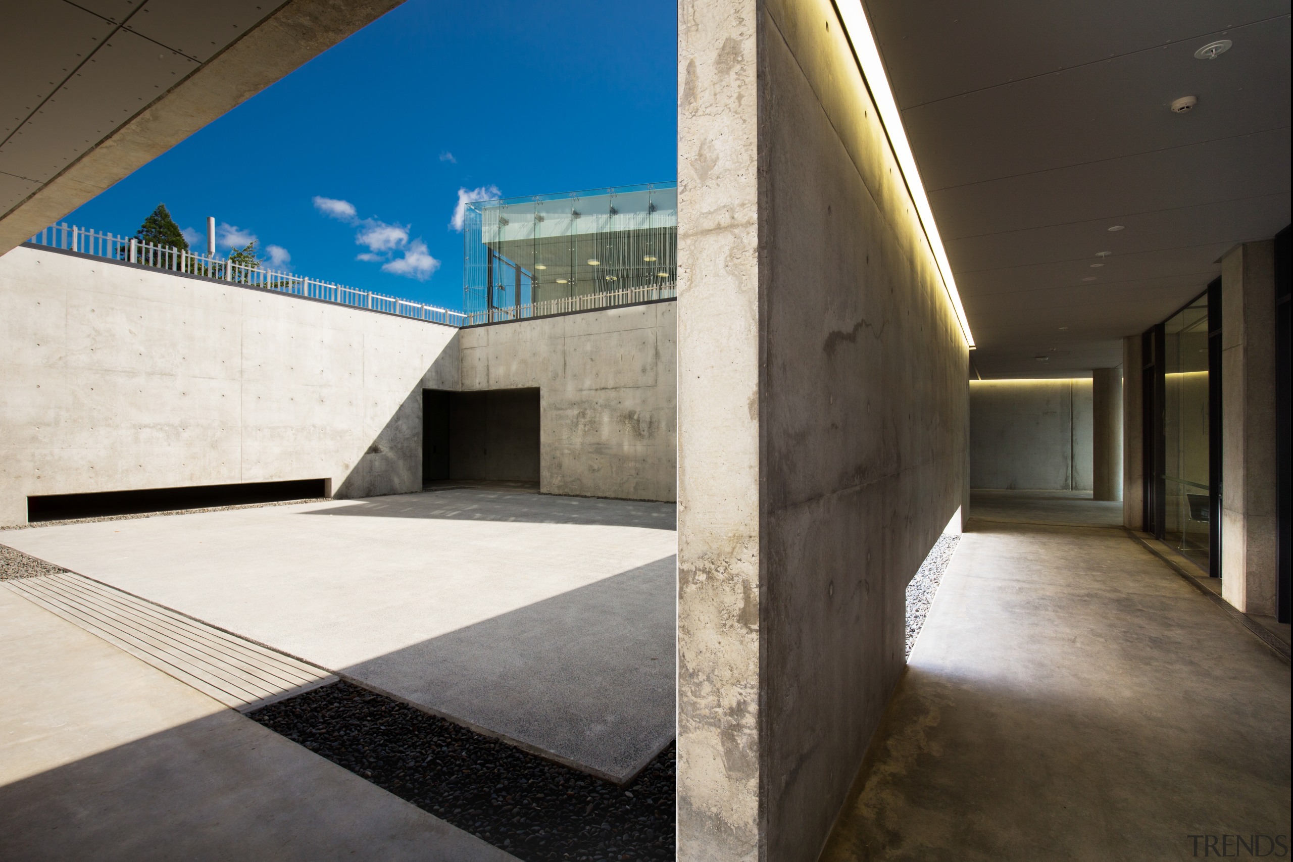 Catching some sun while underground  the University architecture, daylighting, house, sky, black