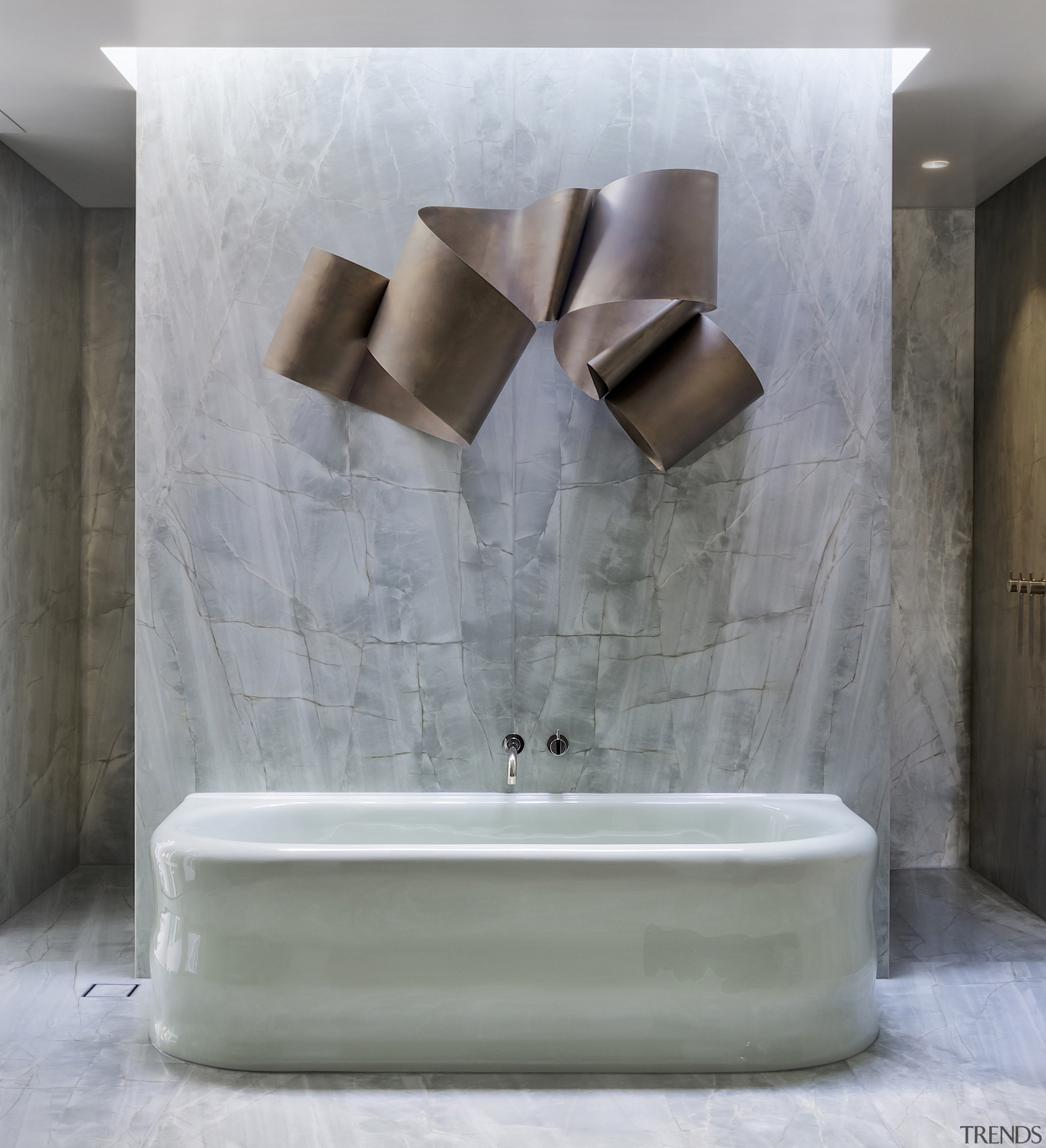 The bath was chosen for a moment of 