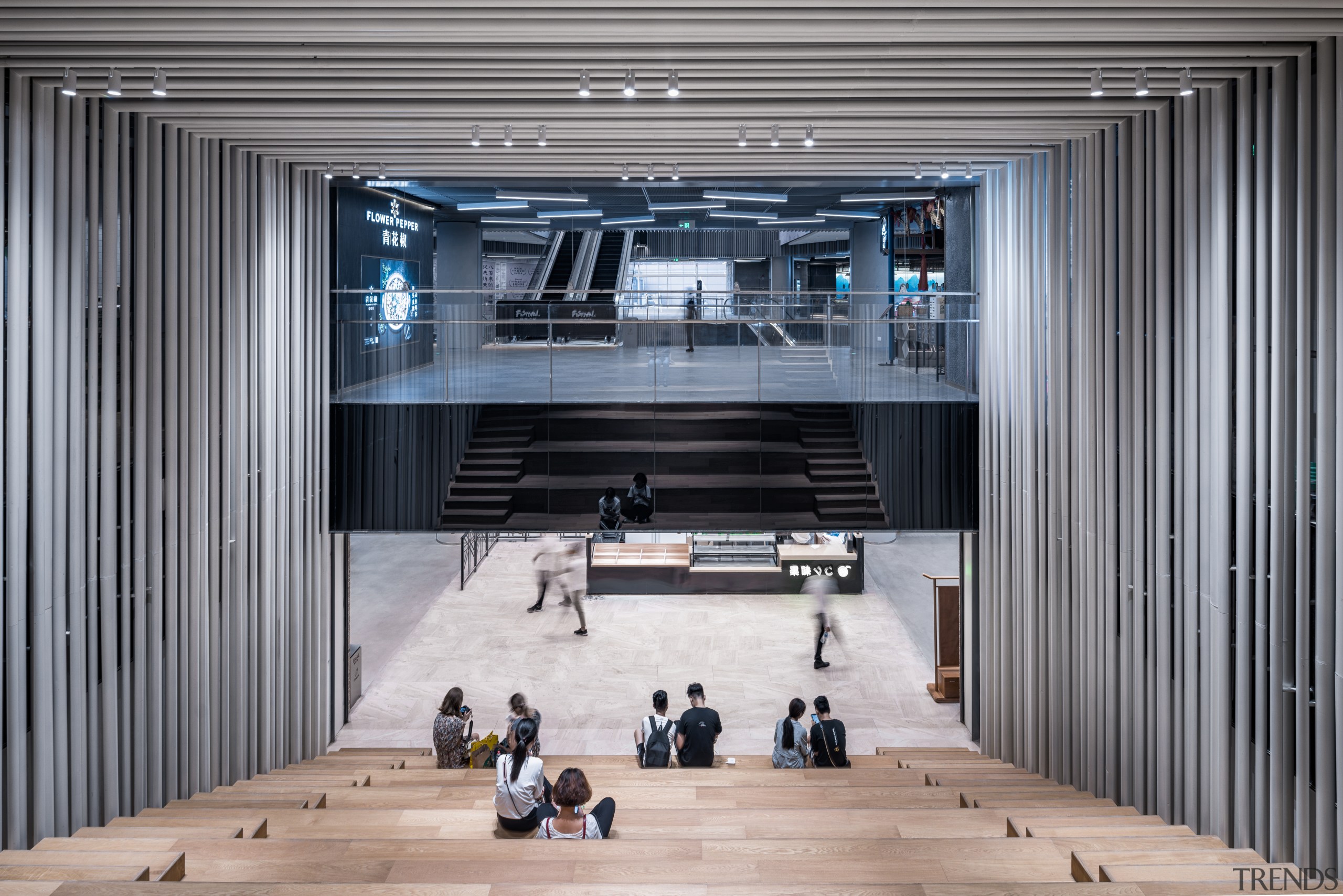 A relaxing space in the Shimao Festival City architecture, building, interior design, lobby, seating, Shimao Festival,  City Mall, Kokaistudios