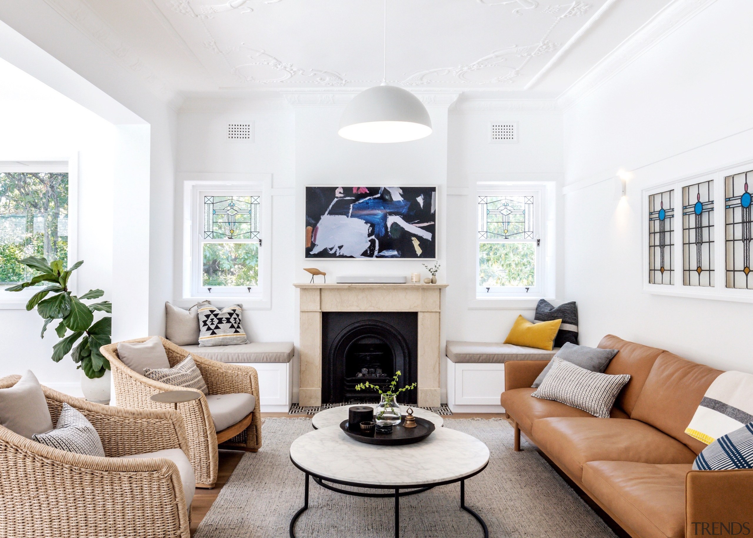 The kitchen overlooks the revamped open-plan spaces. 