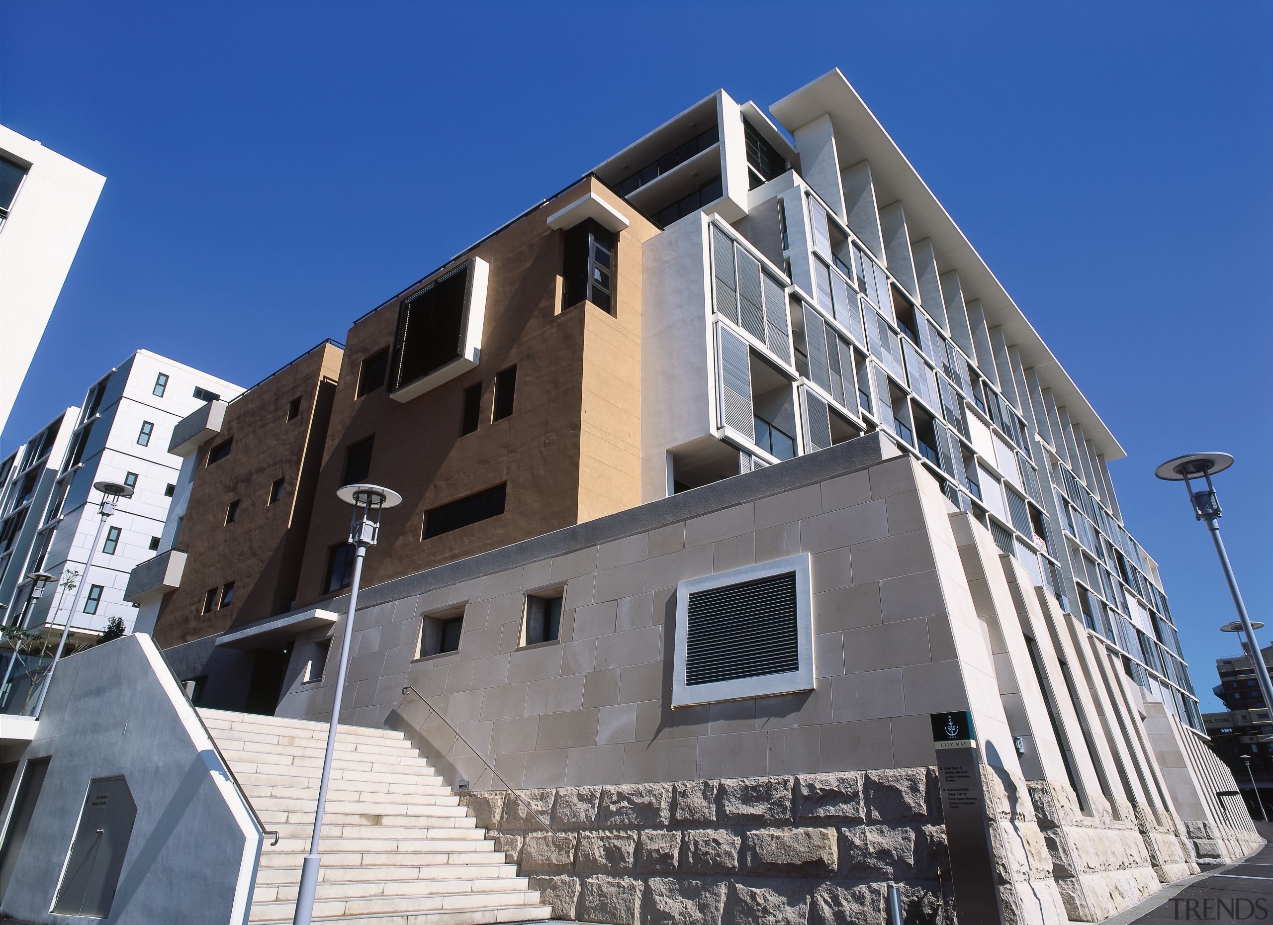 view of the apartment complex - view of apartment, architecture, building, condominium, daytime, facade, home, house, neighbourhood, property, real estate, residential area, sky, window, blue, gray