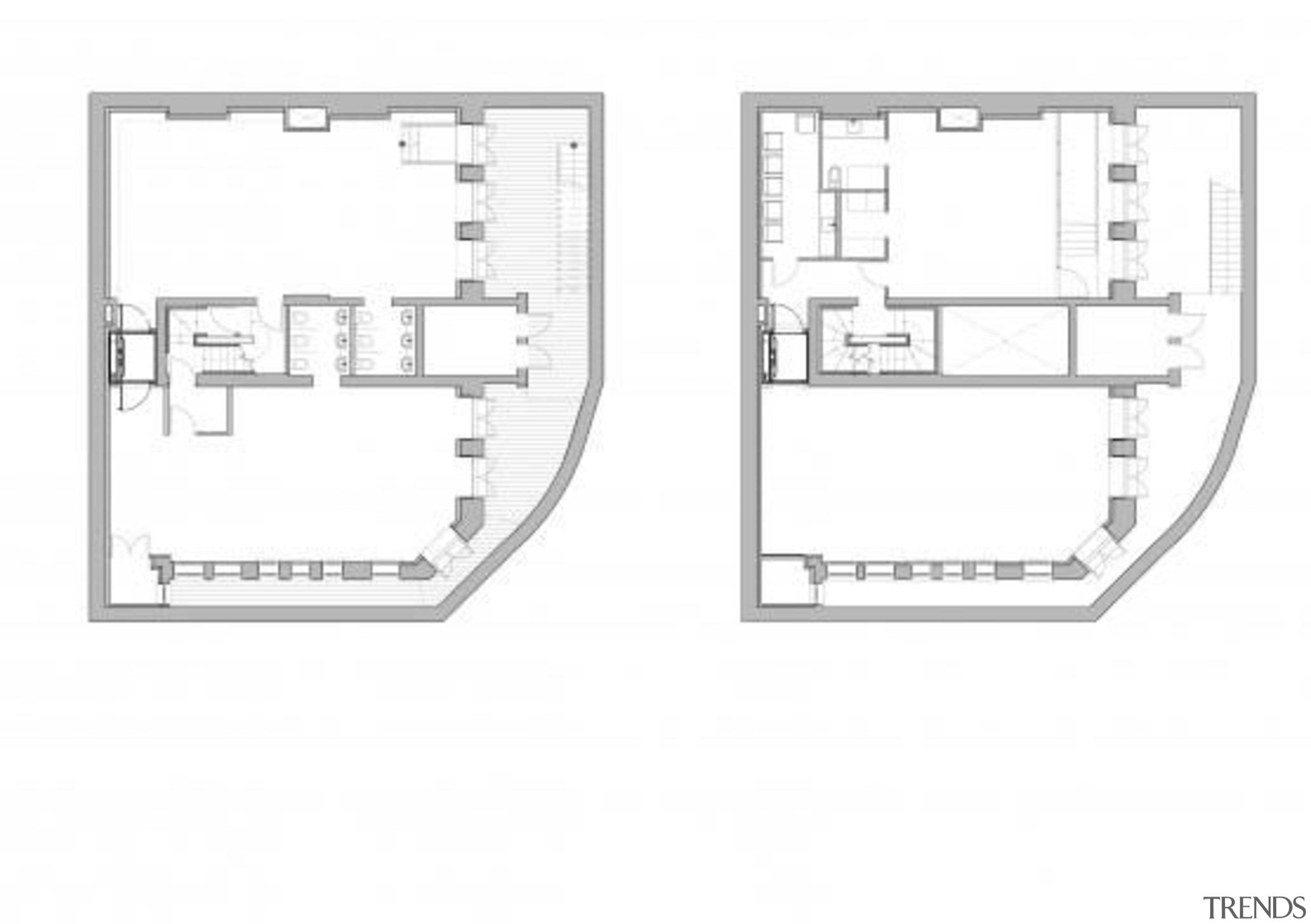 The South Fulham Conservative Club lies unoccupied close area, design, diagram, floor plan, line, plan, white