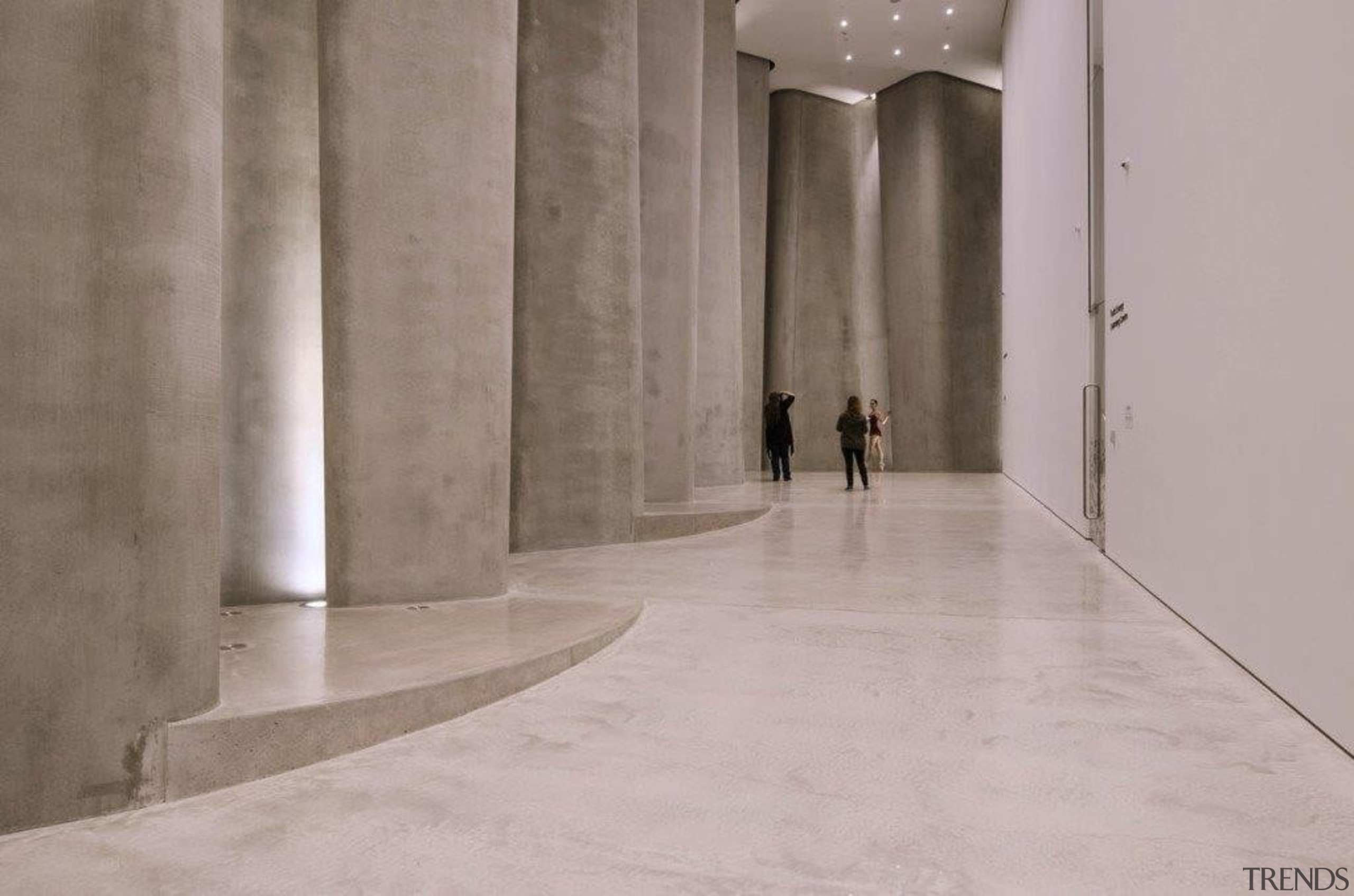 The Len Lye Centre 05 - The Len architecture, concrete, floor, structure, tourist attraction, wall, gray