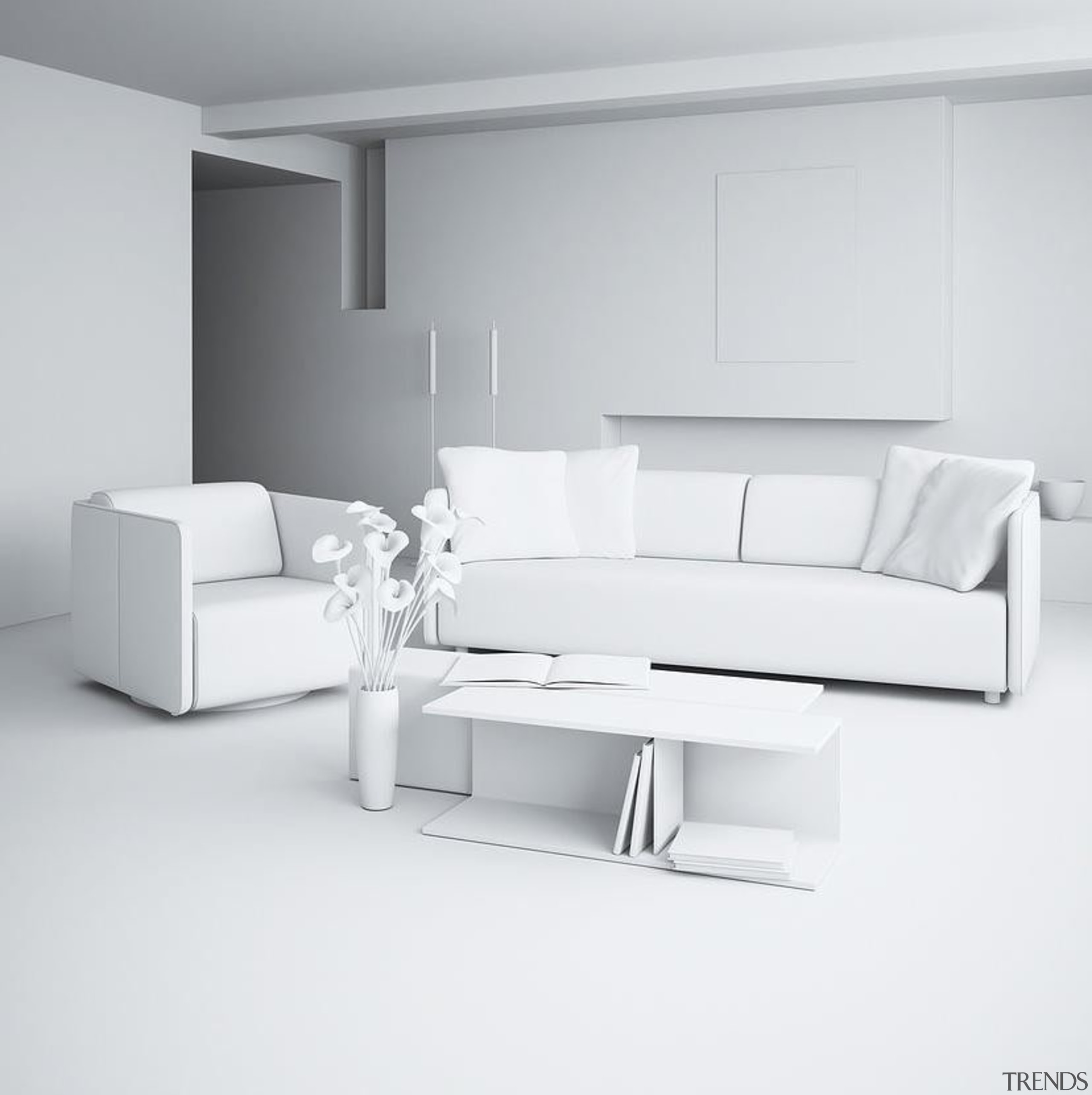 Visualising a home renovation project from plans can angle, coffee table, couch, floor, furniture, interior design, living room, loveseat, product, product design, sofa bed, table, white