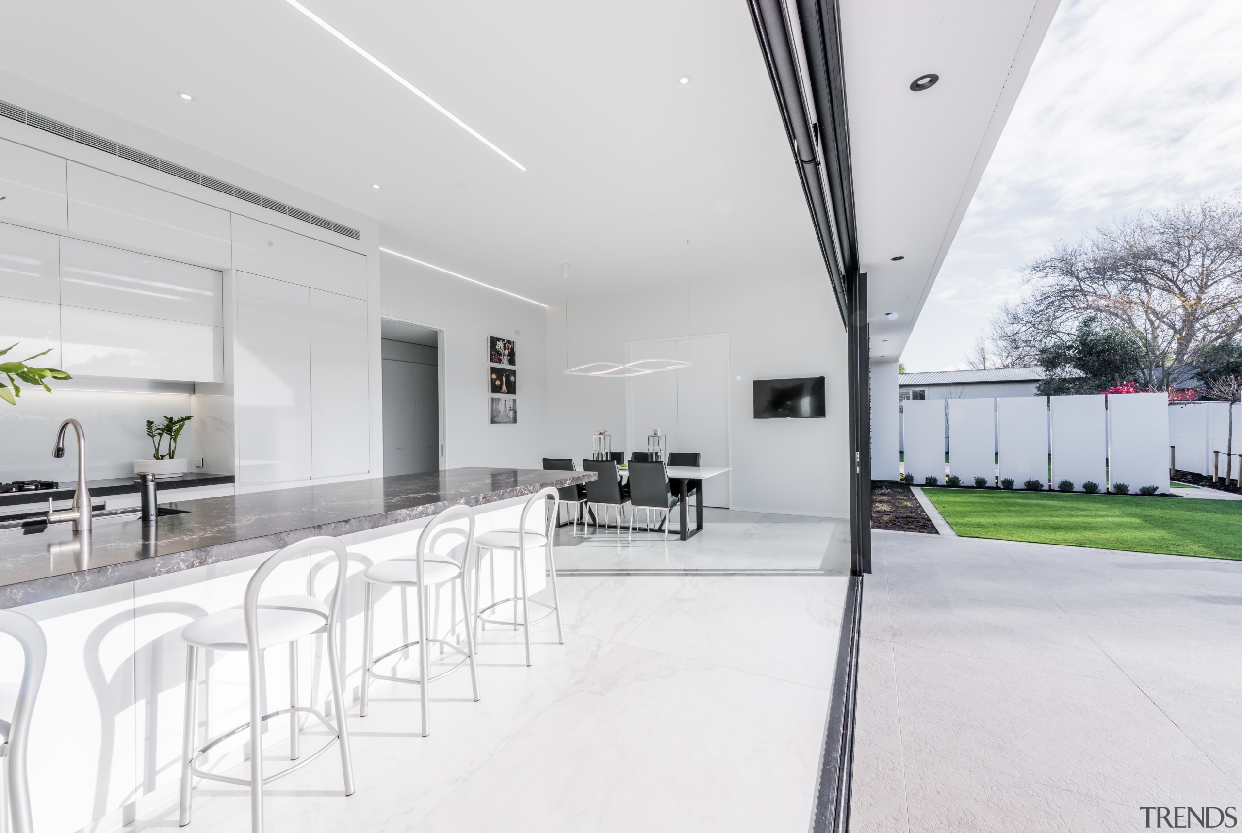 ​​​​​​​The big picture – this white kitchen by architecture, house, interior design, indoor, outdoor flow,  Emma Morris, Enternodesign