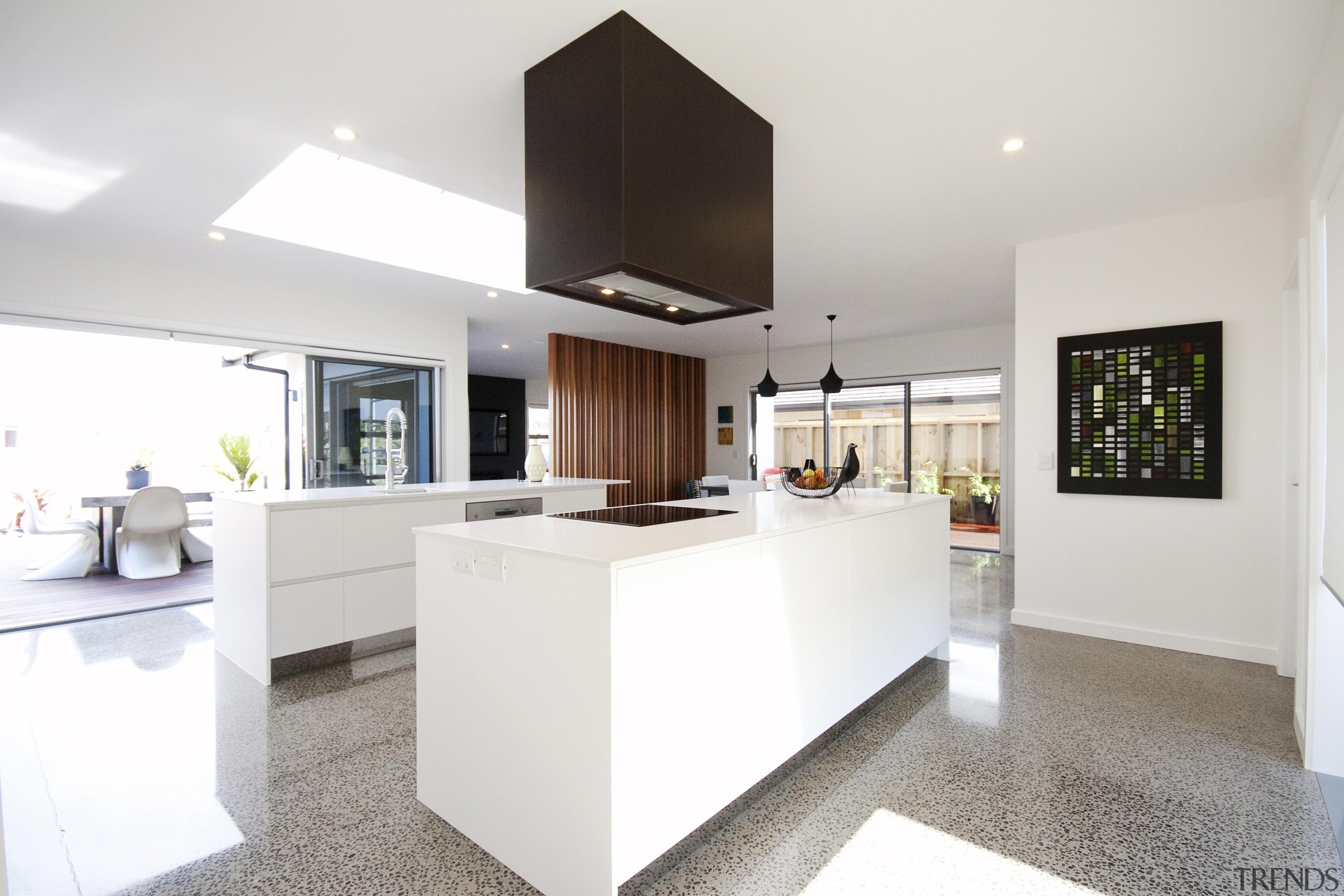 This client modified “Sandler” derivative built by Fowler countertop, house, interior design, kitchen, property, real estate, room, white