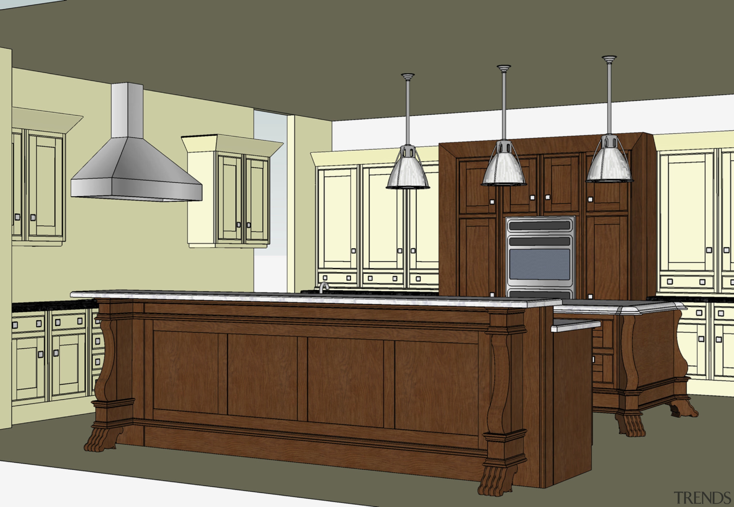 Image of a kitchen from Clive Christian which cabinetry, countertop, cuisine classique, furniture, hardwood, kitchen, product, room, wood stain, brown