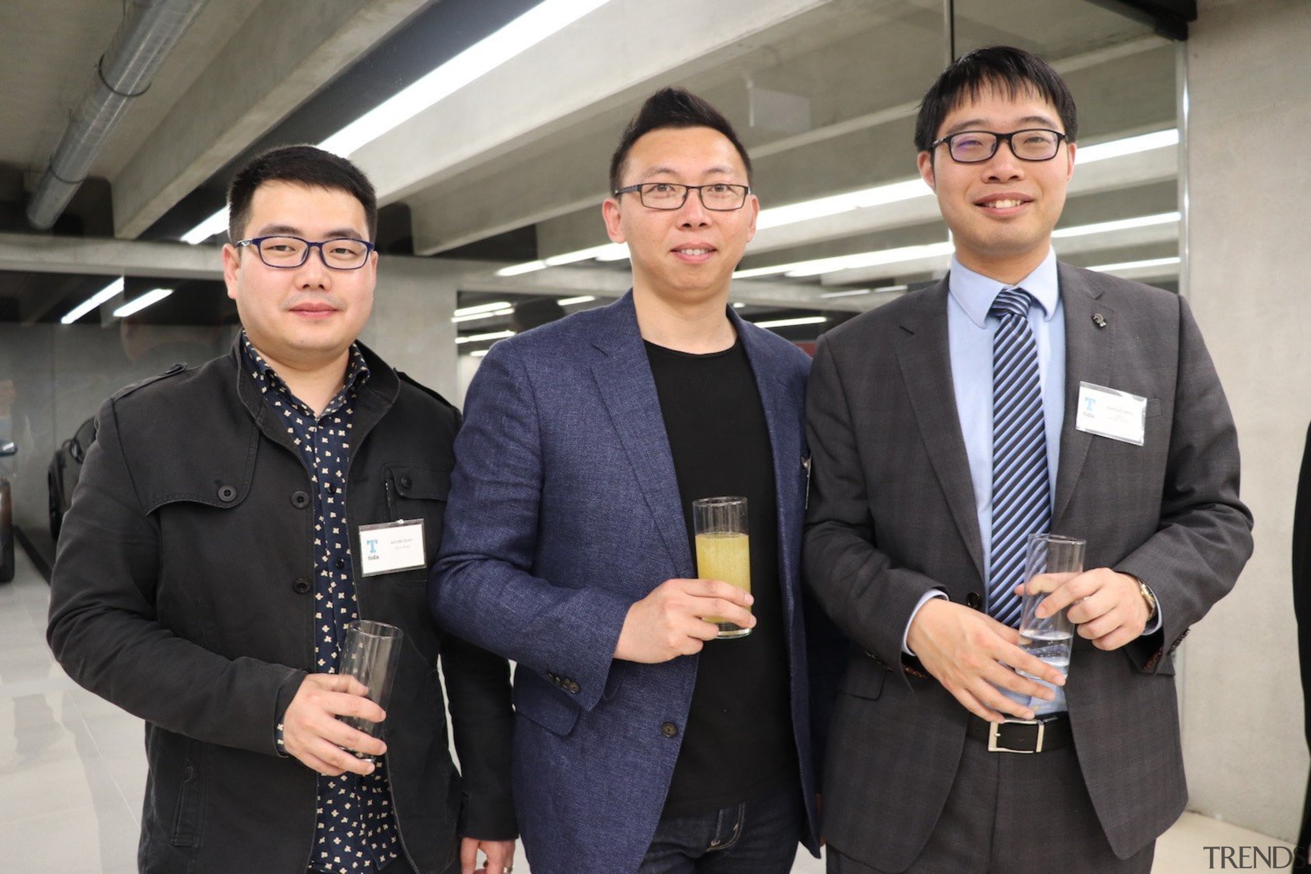 Moore Duan (Newpearl), Peter Zhang and Duncan Deng business, business executive, businessperson, entrepreneur, institution, professional, public relations, socialite, suit, gray, black