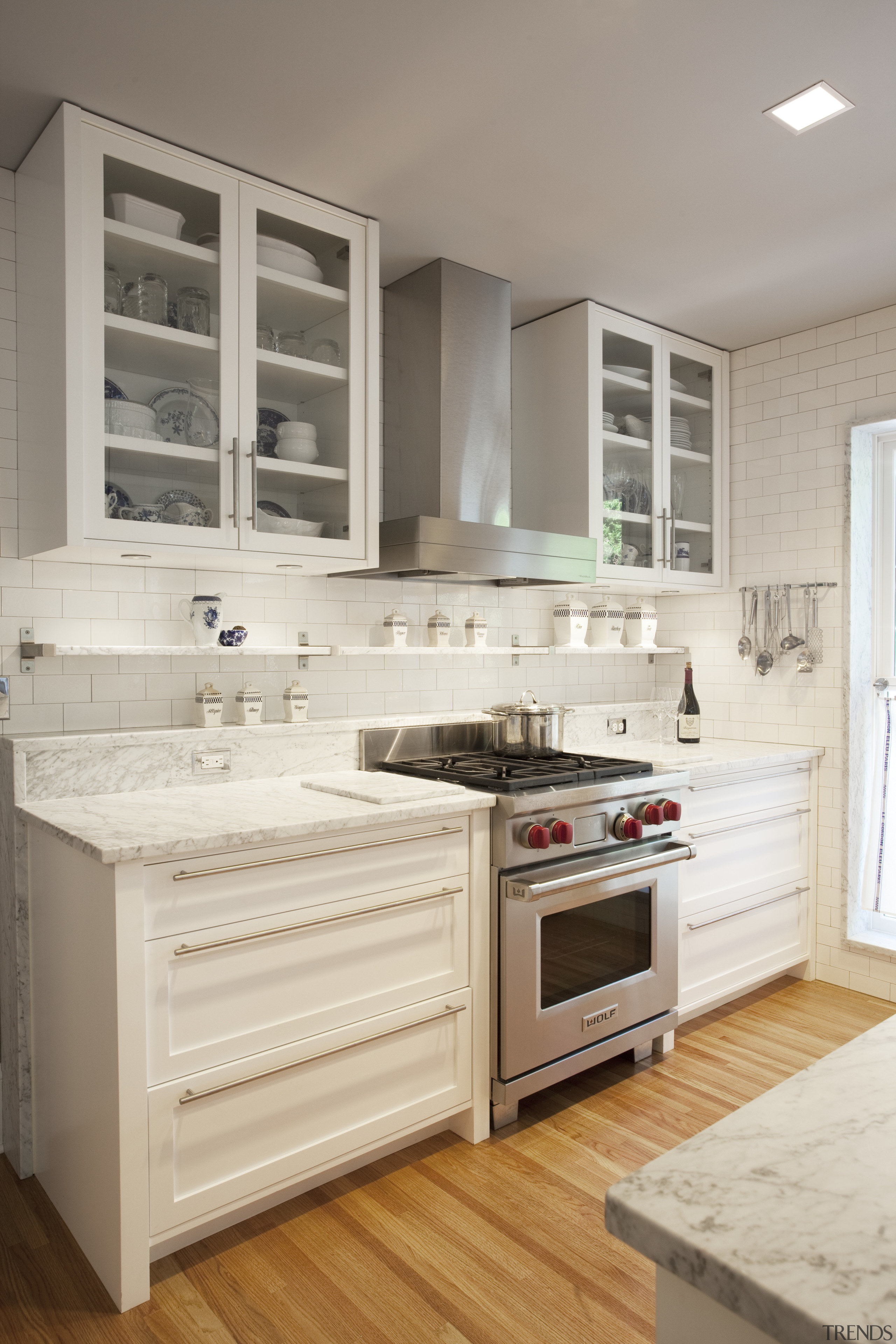 Seen here is a kitchen which was remodelled cabinetry, countertop, cuisine classique, floor, home appliance, interior design, kitchen, kitchen appliance, major appliance, room, gray