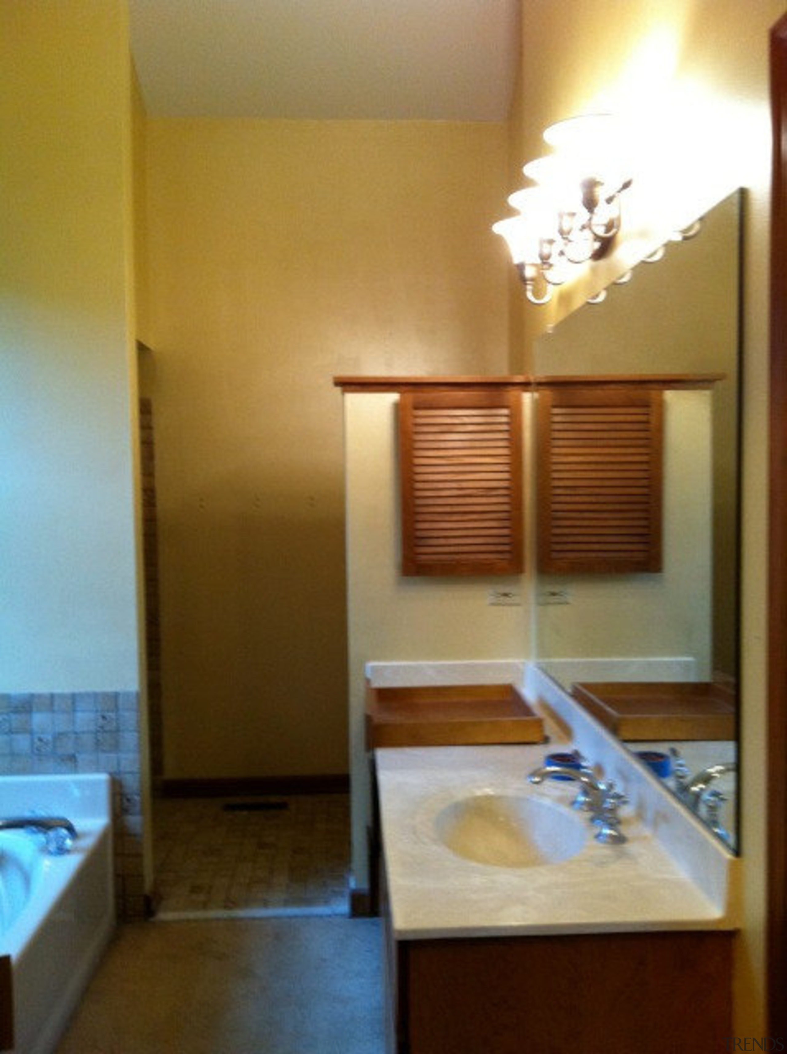 Before shot - Before shot - bathroom | bathroom, ceiling, floor, home, house, interior design, room, brown, orange