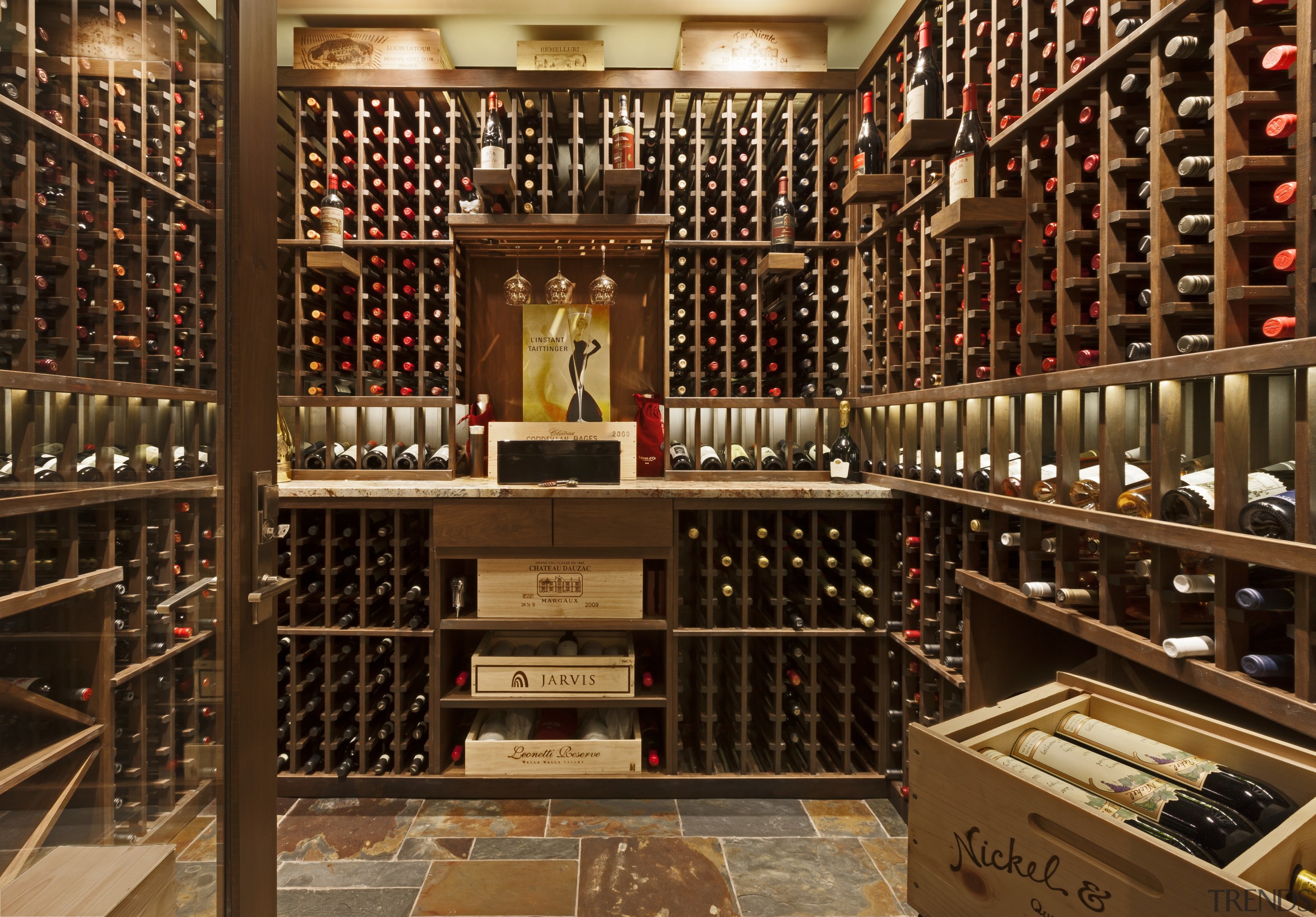 This wine cellar is in a Colorado mountain inventory, liquor store, wine cellar, winery, brown, red