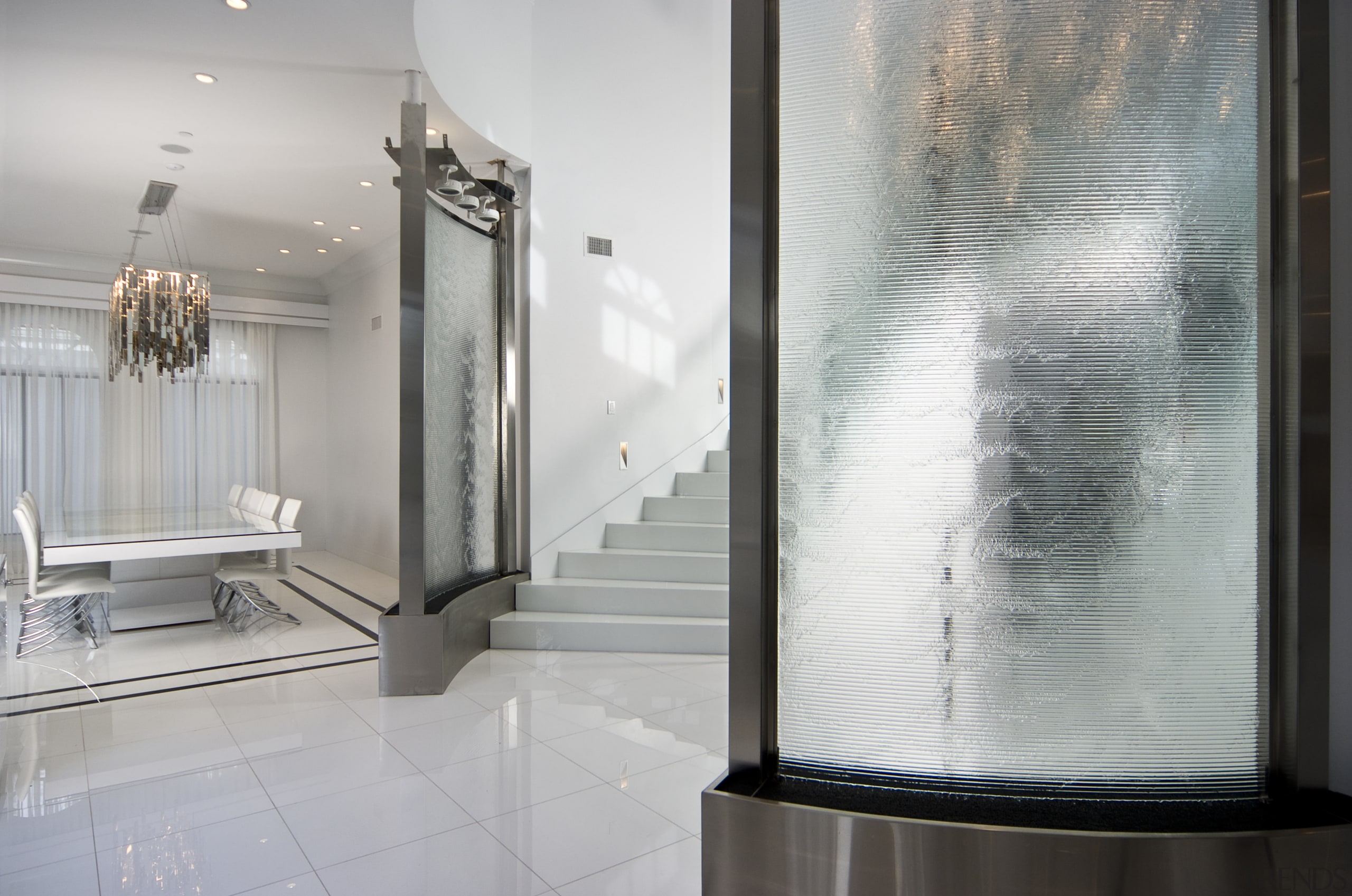 View of a house designed by Architectural Annex bathroom, floor, glass, interior design, plumbing fixture, room, window, gray