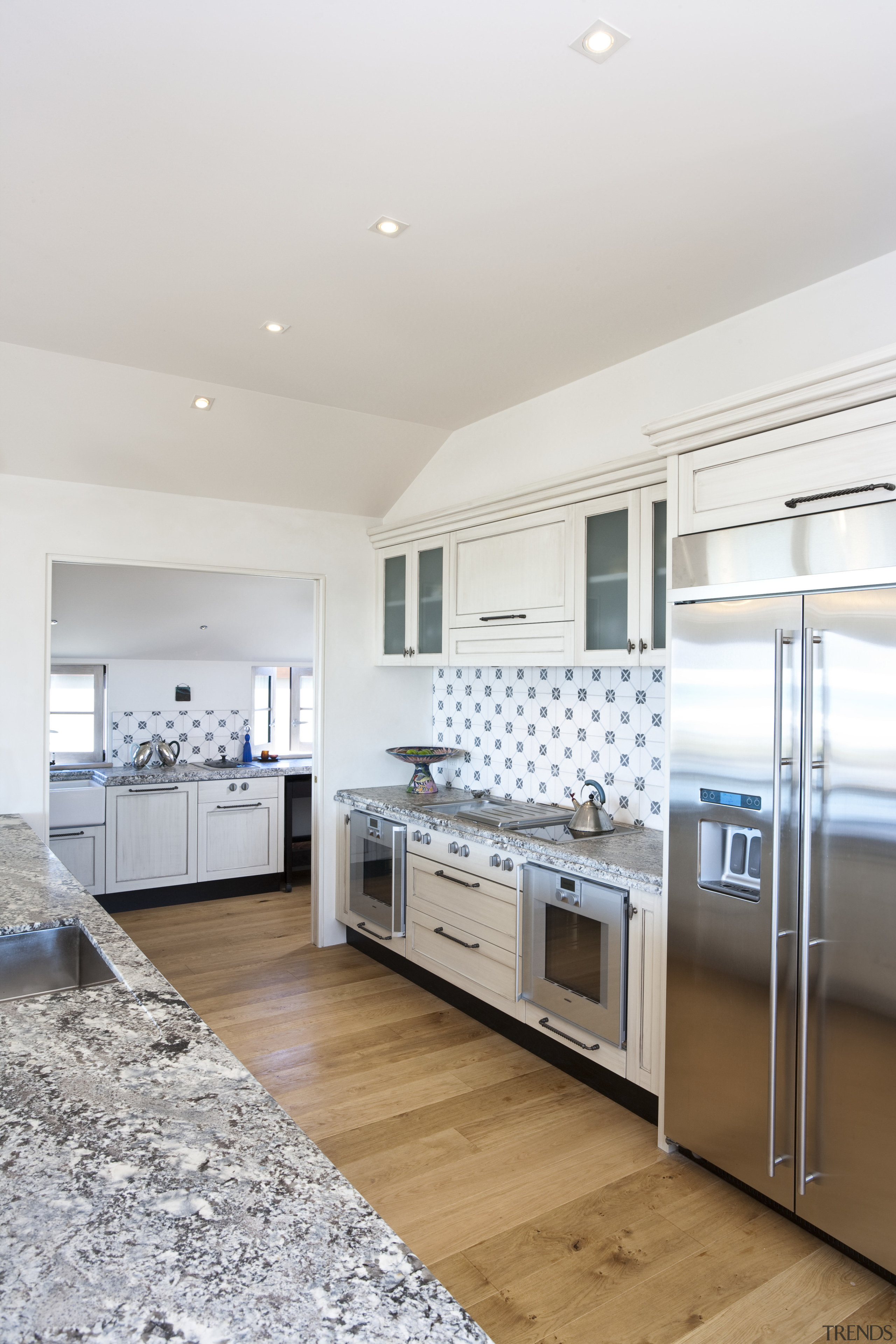 Traditional kitchen with many accessories - Traditional kitchen cabinetry, countertop, cuisine classique, floor, home, interior design, kitchen, real estate, room, white