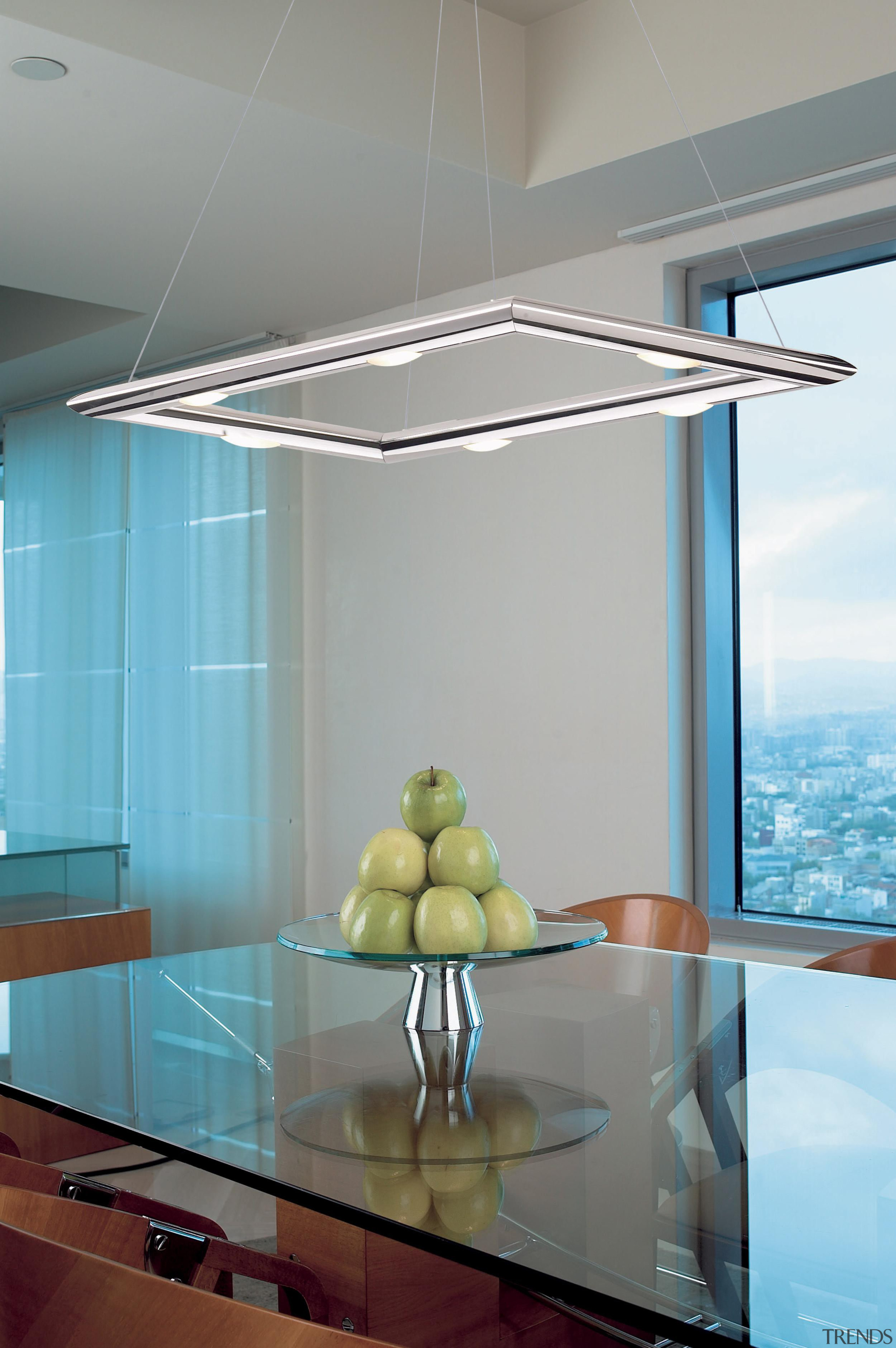 Adagio from Grok, Spain - Pendant Light - architecture, ceiling, glass, interior design, light fixture, lighting, window, gray